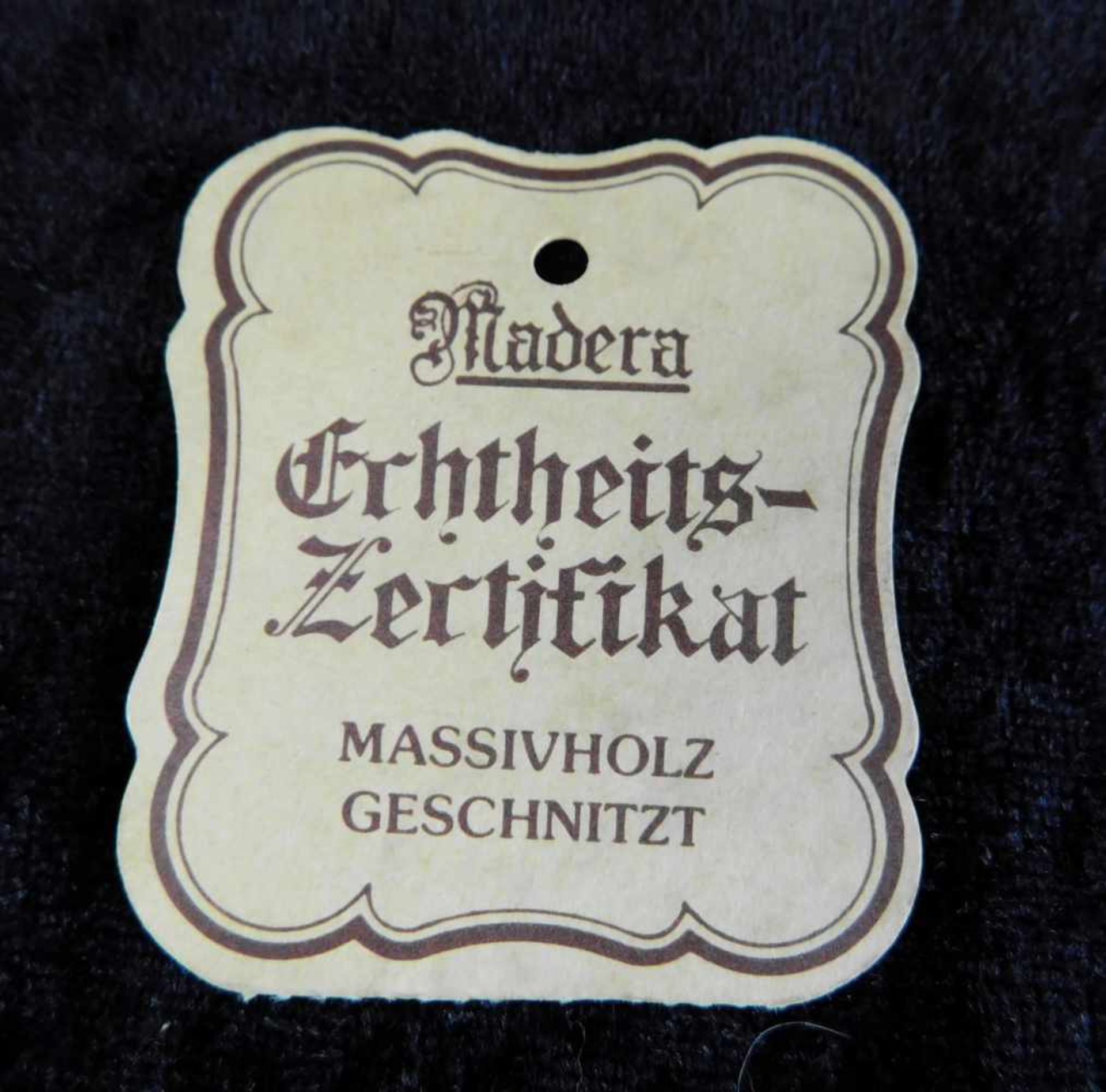 Nachtwächter mit Laterne, Massivholz, Oberammergau, handgeschnitzt, Marke Madera, Laterne mit - Bild 3 aus 5