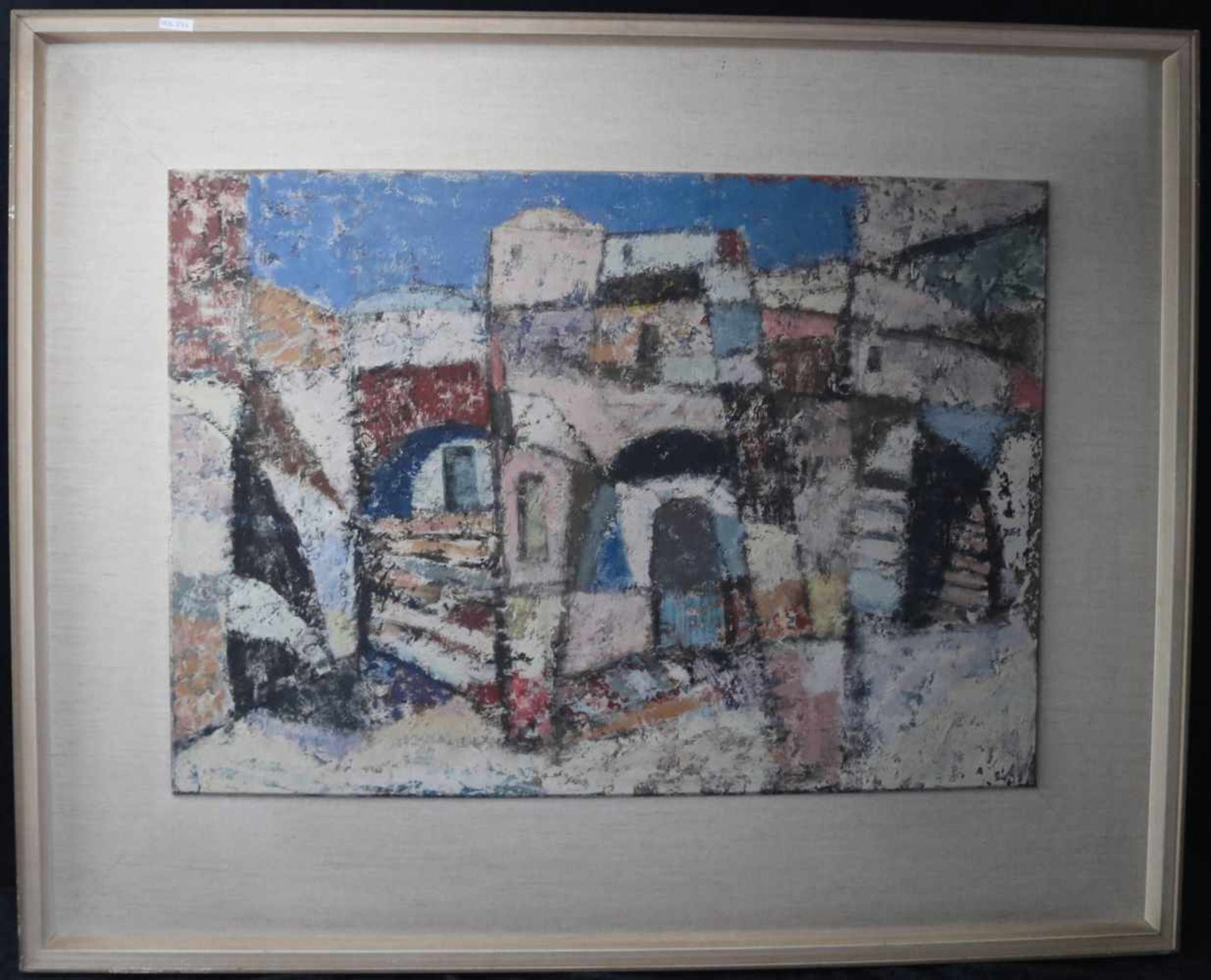 Heinz Wittler 1918 - 2004, "Nordafrikanische Stadt unter blauen Himmel" m.R.