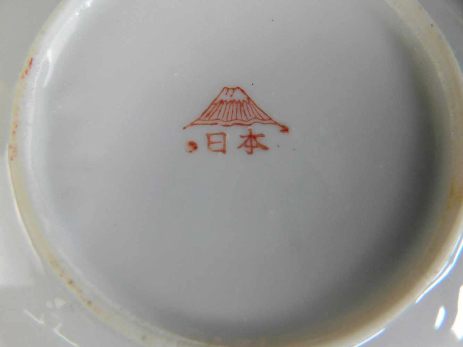 15-teiliges Teeservice, Mount Fuji Japan, Lithophanie im Boden der Tassen, Darstellung Kaiserin6 - Bild 5 aus 5
