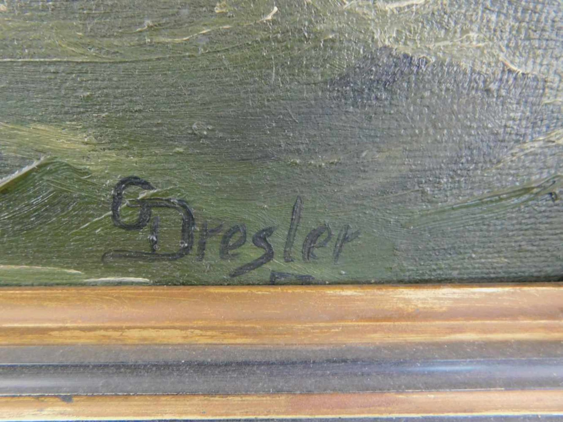 G. Dresler,20.Jhdt., Segelboote in rauher See, signiert u. dat. (19)57 unten rechts, m.R. - Bild 5 aus 6
