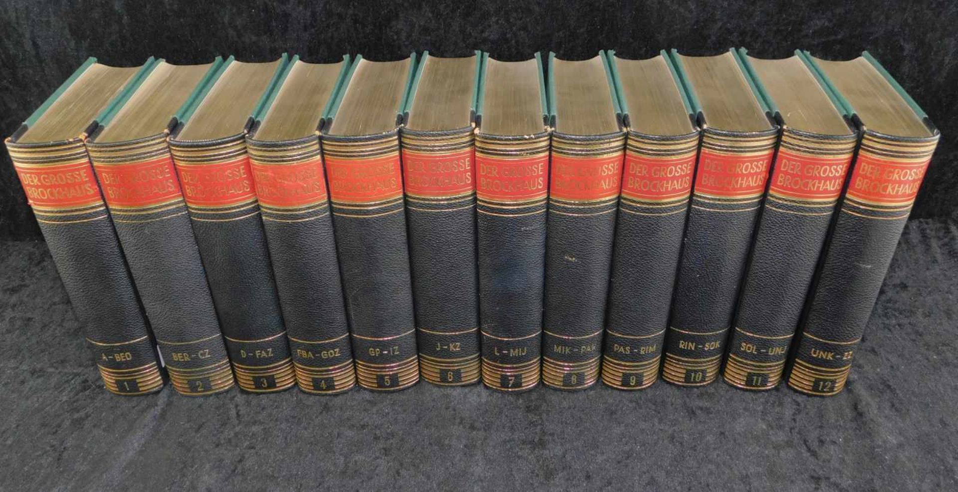 Der grosse Brockhaus,12 Bände, 16. völlig neu überarb. Auflage, F.A. Brockhaus Wiesbaden 1952-