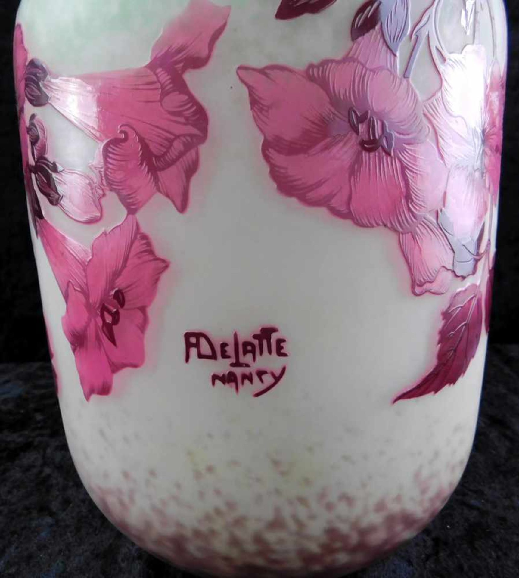 André Delatte, Nancy, große Vase um 1925, Reliefätzung ADELATTE NANCY - Bild 5 aus 5