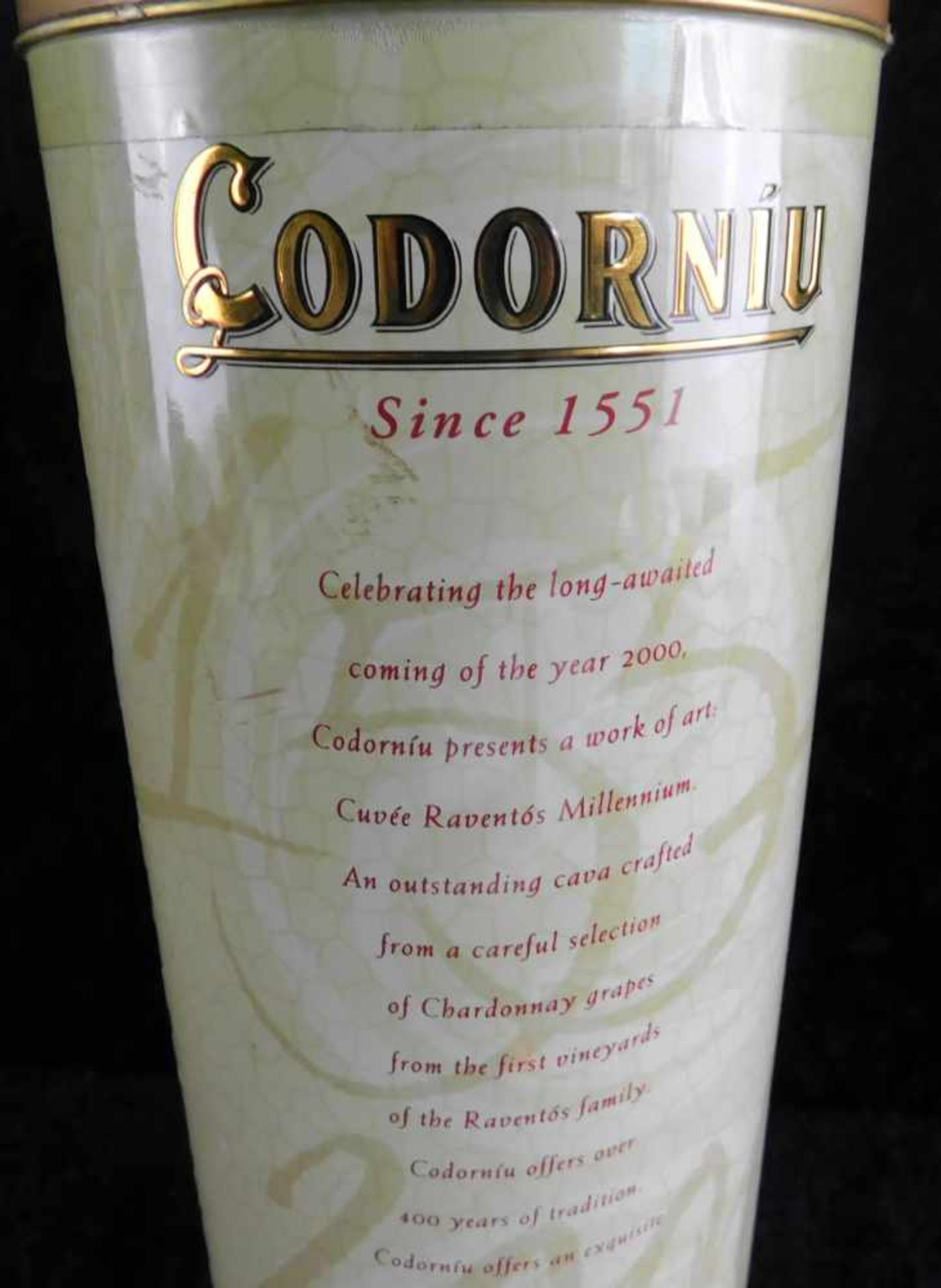 Codorniu, Millennium, Cuvee Raventos, Sekt, Brut, Flasche u. Dose original verschlossen - Bild 4 aus 4