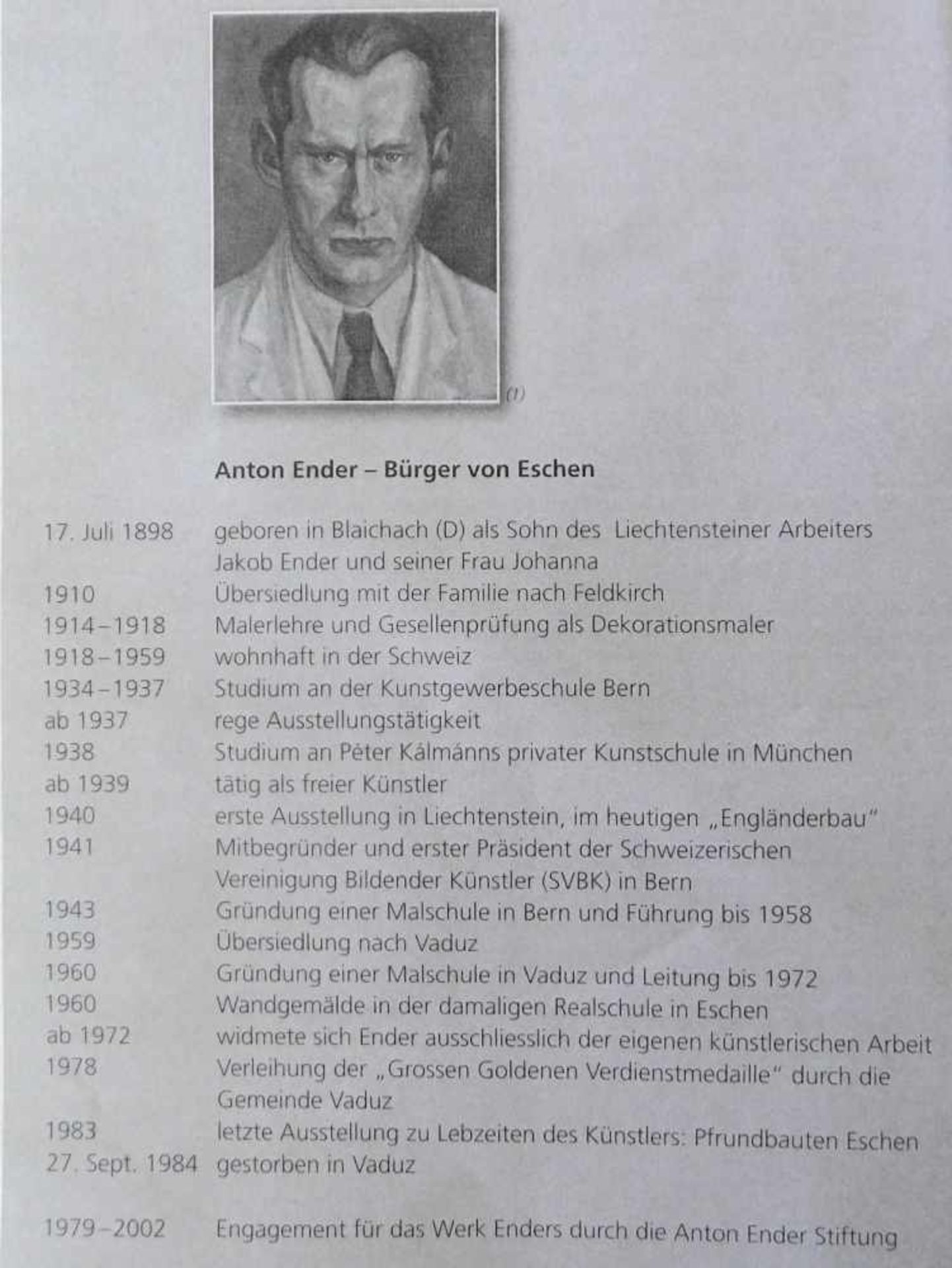 Anton Ender, 1898 Blaichach - 1984 Vaduz, Berghütte in Malbun, Öl auf Pappe, signiert unten links, - Bild 6 aus 6