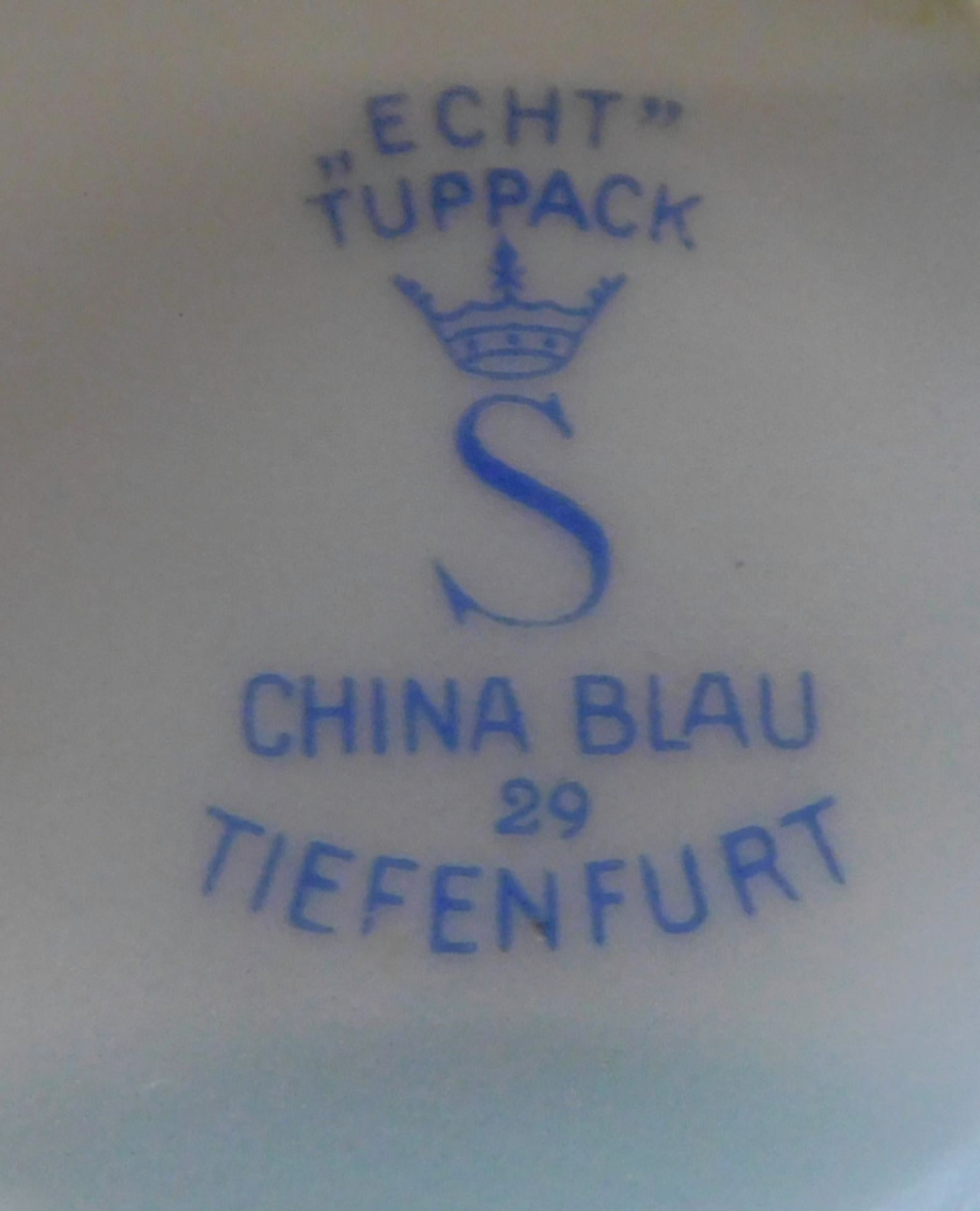 Teeservice Porzellan Schumann/Arzberg China-Blau, 1. H. 20.Jhdt., 29- teilig - Bild 3 aus 7