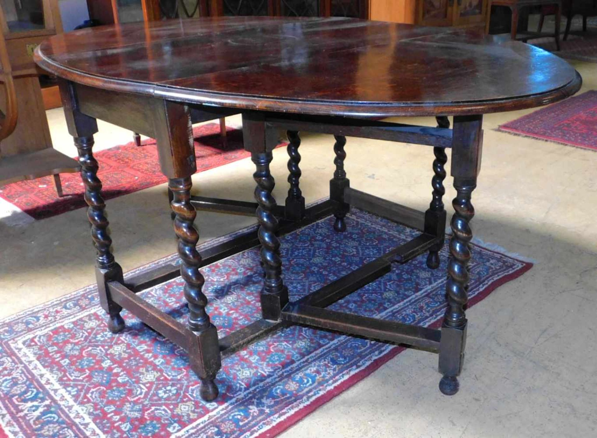 Gateleg-Table, Eiche, England um 1910 - Bild 3 aus 3