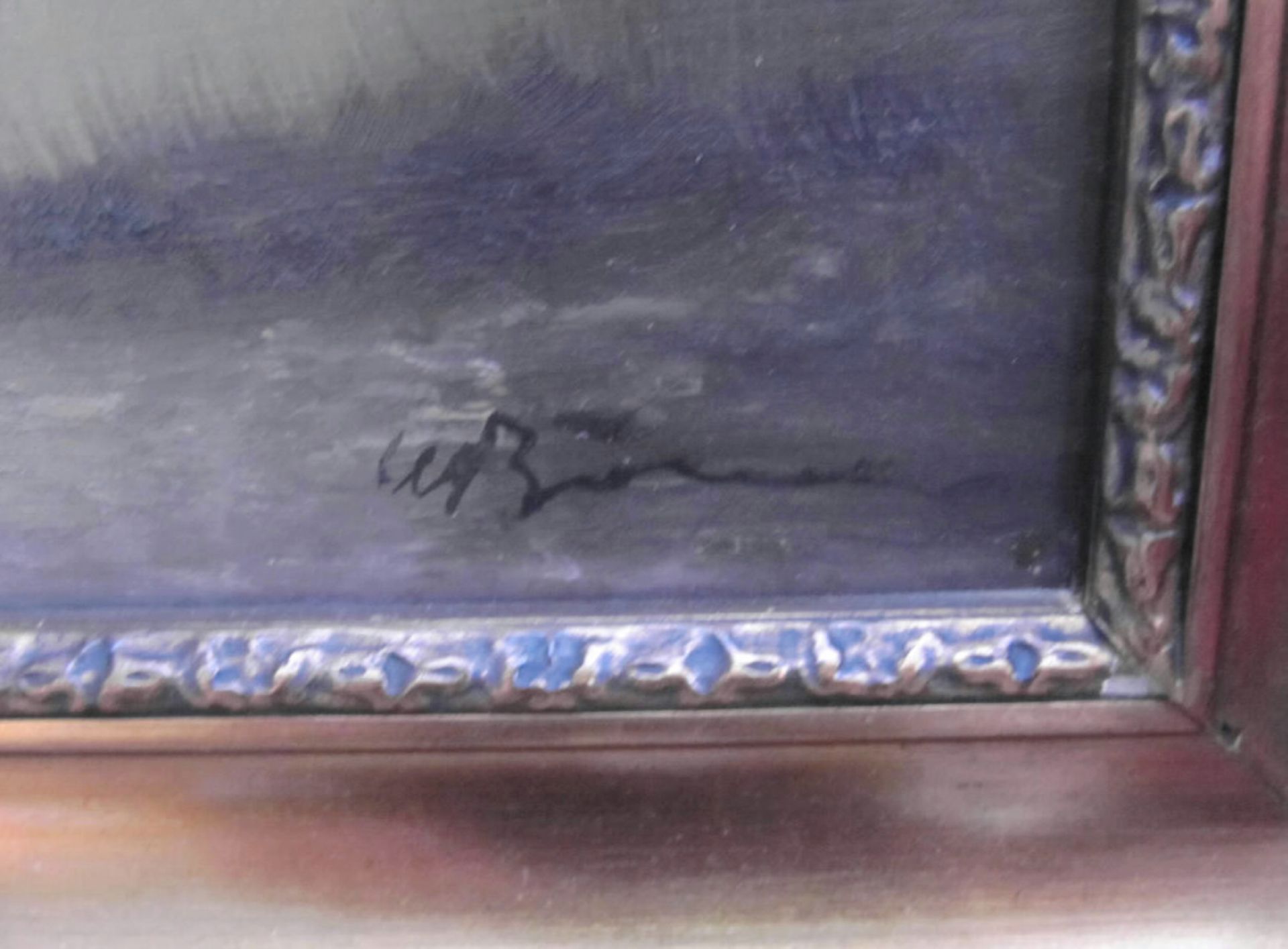 Unbek. Künstler, Margeriten und Mohnblumen in Vase, Stillleben, signiert, 1.H. 20.Jhdt., m. R.Öl auf - Image 3 of 4
