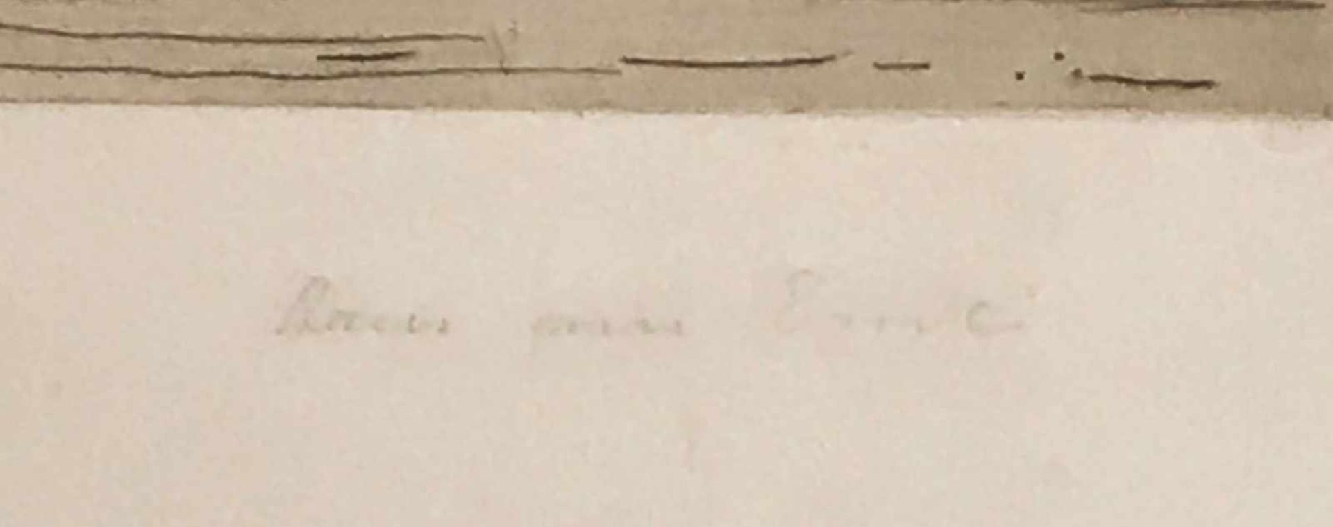 Hans am Ende (1864-1918, Worpswede), Kanallandschaft mit Mühlen, 1891, Druckgraphik, signiert, - Bild 3 aus 3