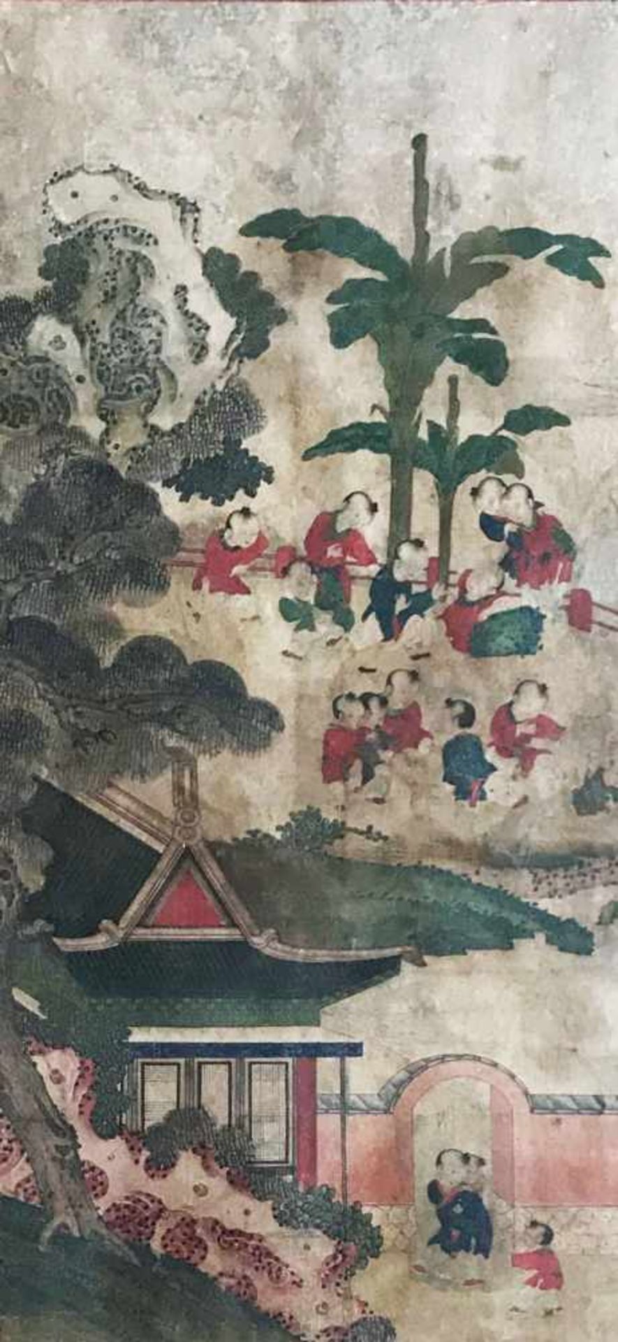1 Satz Pae Ja Dong - Gemälde, Korea, mittlere Yi Dynastie (Ende 17. Jh). 6 x Gemälde auf Reispapier, - Bild 6 aus 7