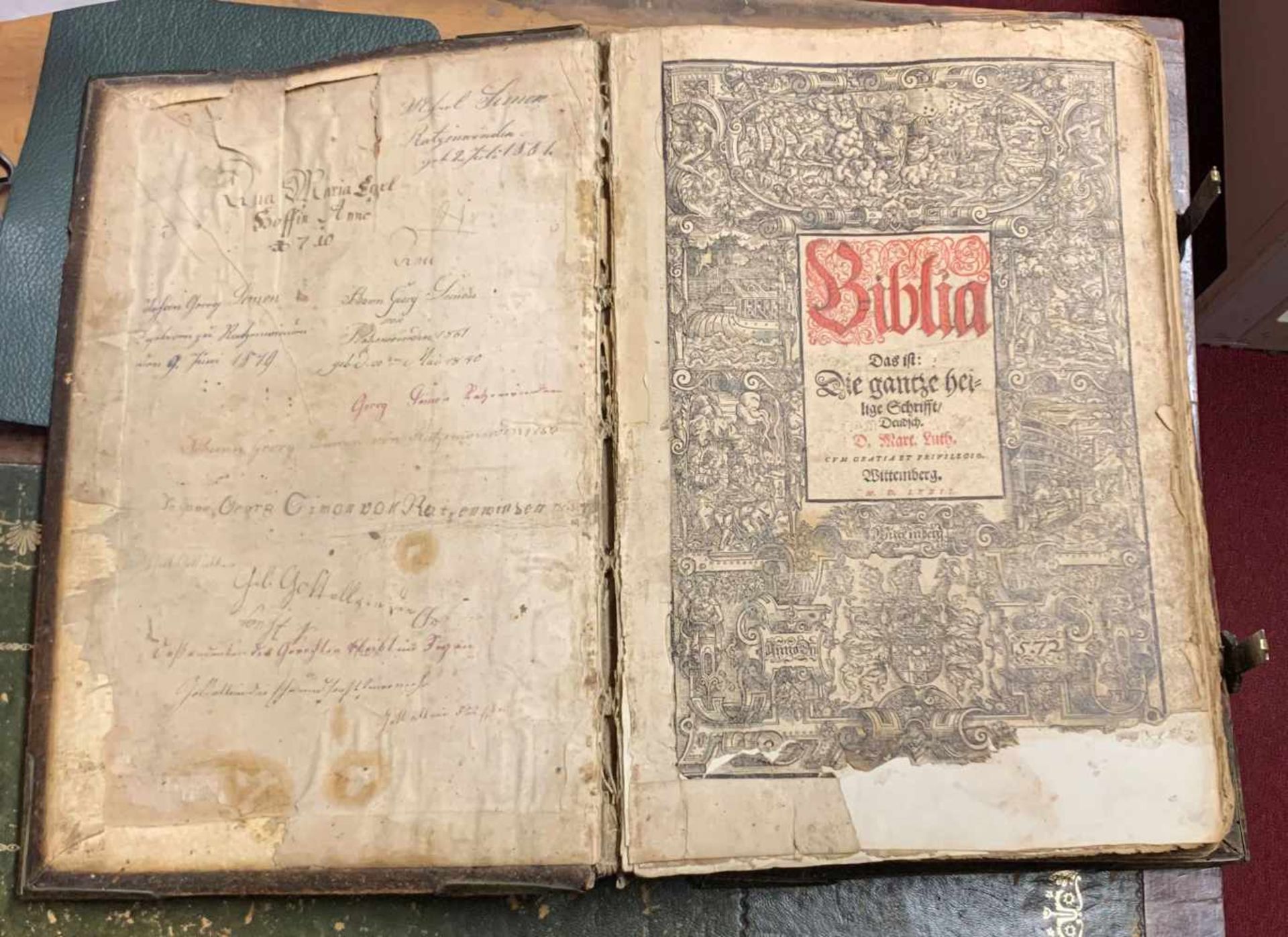 Martin Luther (1483 in Eisleben - 1546 Eisleben): Biblia. Das ist: Die gantze heilige Schrifft /