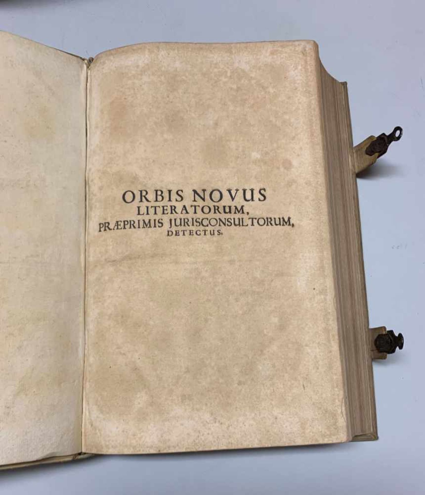 Christoph Ludwig: Orbis Novus Literatorum, Praeprimis, Jurisconsultorum, Detectus, Sive - Bild 2 aus 9