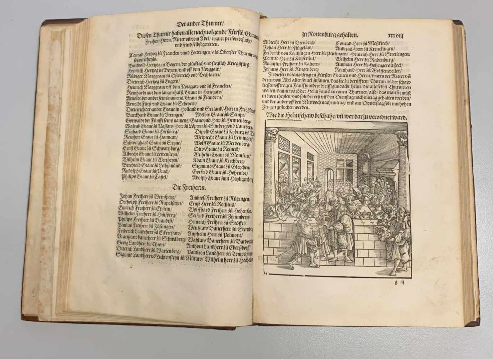 Thurnierbuch. Verlegung Hieronimi Rodlers, Fürstlichen Secretarien Zu Siemern (Simmern) 1532 - Bild 8 aus 8