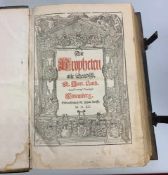 Martin Luther (1483 in Eisleben - 1546 Eisleben): Die Propheten alle Deudsch. Gedruckt durch Johan