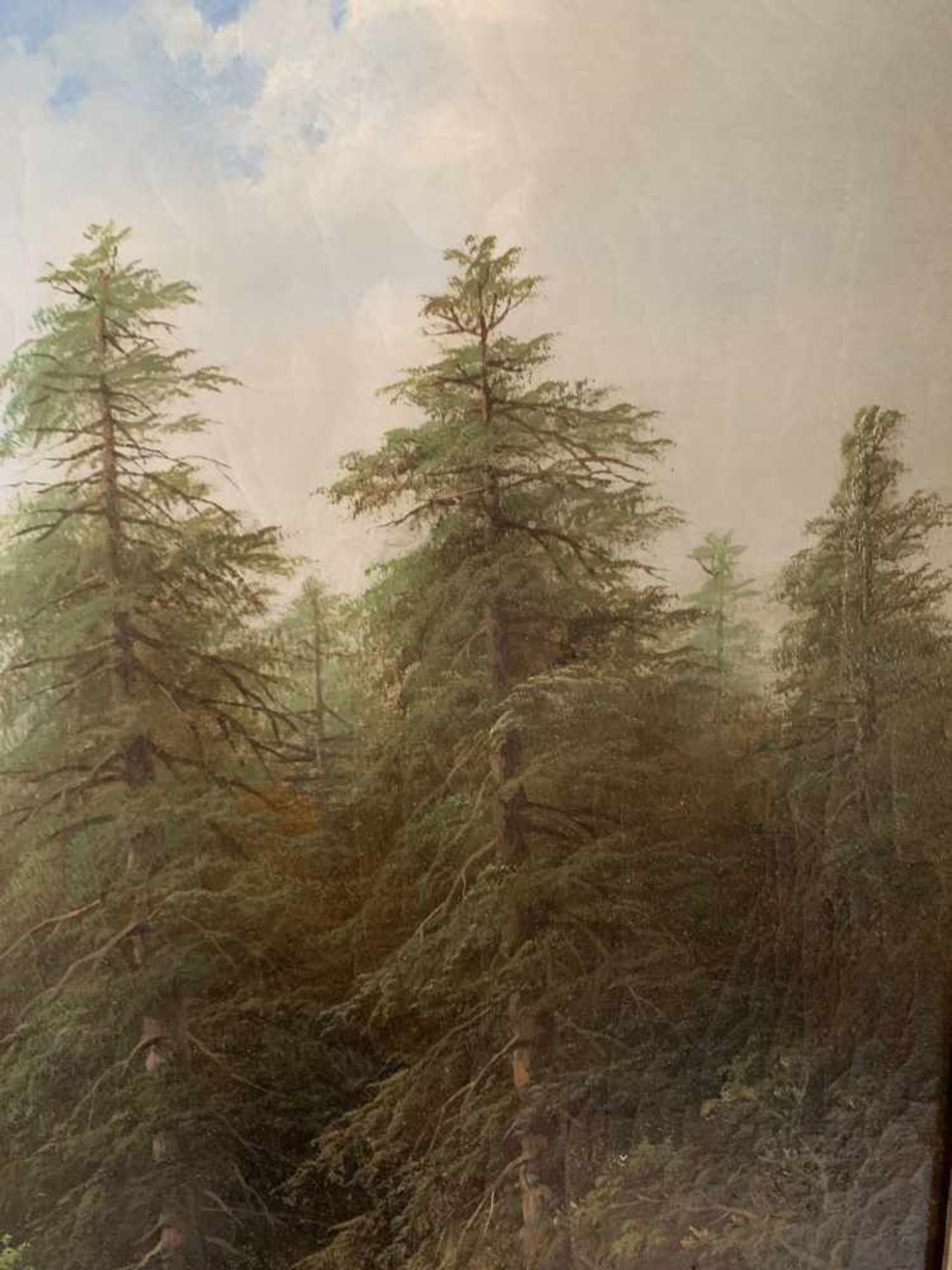 Eduard BOEHM (1830-1890), Landschaft mit zentralem Baum, links ein Angler am Teich, rechts ein - Image 4 of 6