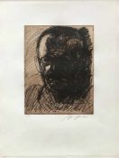 Alfred Hrdlicka (1928-2009), Selbstportrait, Radierung, handsigniert, Aufl. 128/250, 27 x 37 cm