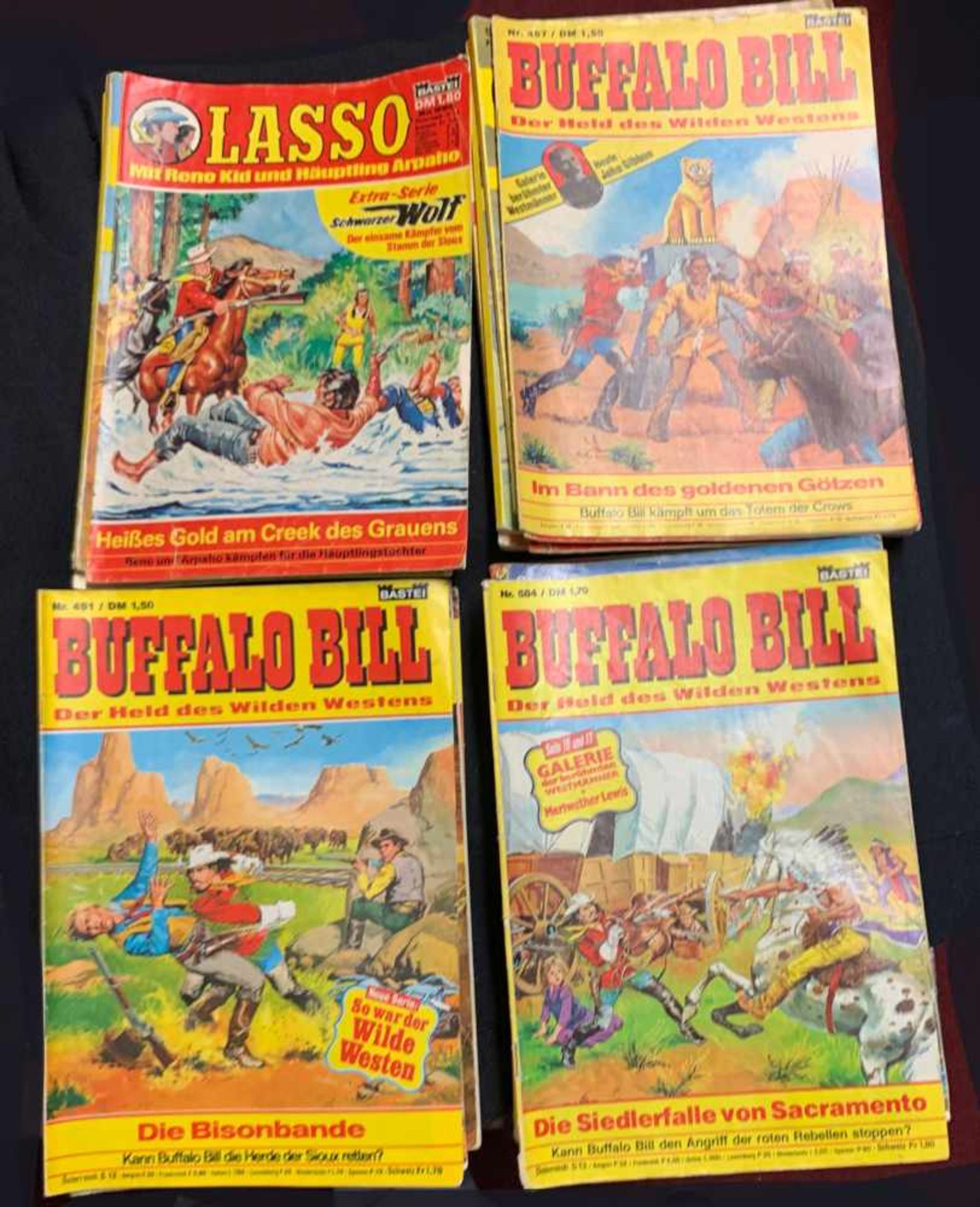 Konvolut Comics, Comix, verschiedene Reihen und Nummern: Lasso, Bessy, Grosse Abenteuer, Buffalo - Bild 2 aus 8