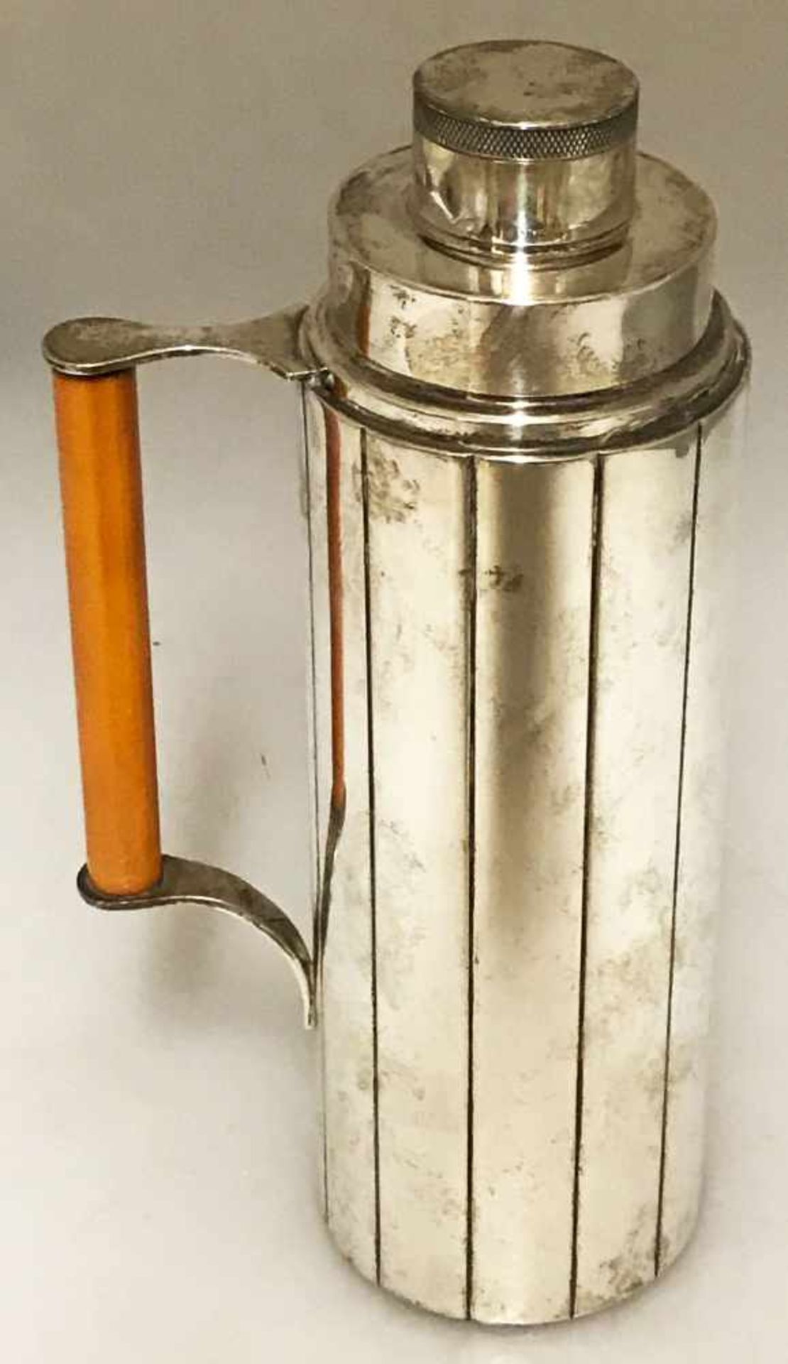 Art Deco Silber Shaker, amerikanisch, 925 Silber: Schmales rundes, mit Längskerben gearbeitets - Bild 4 aus 4