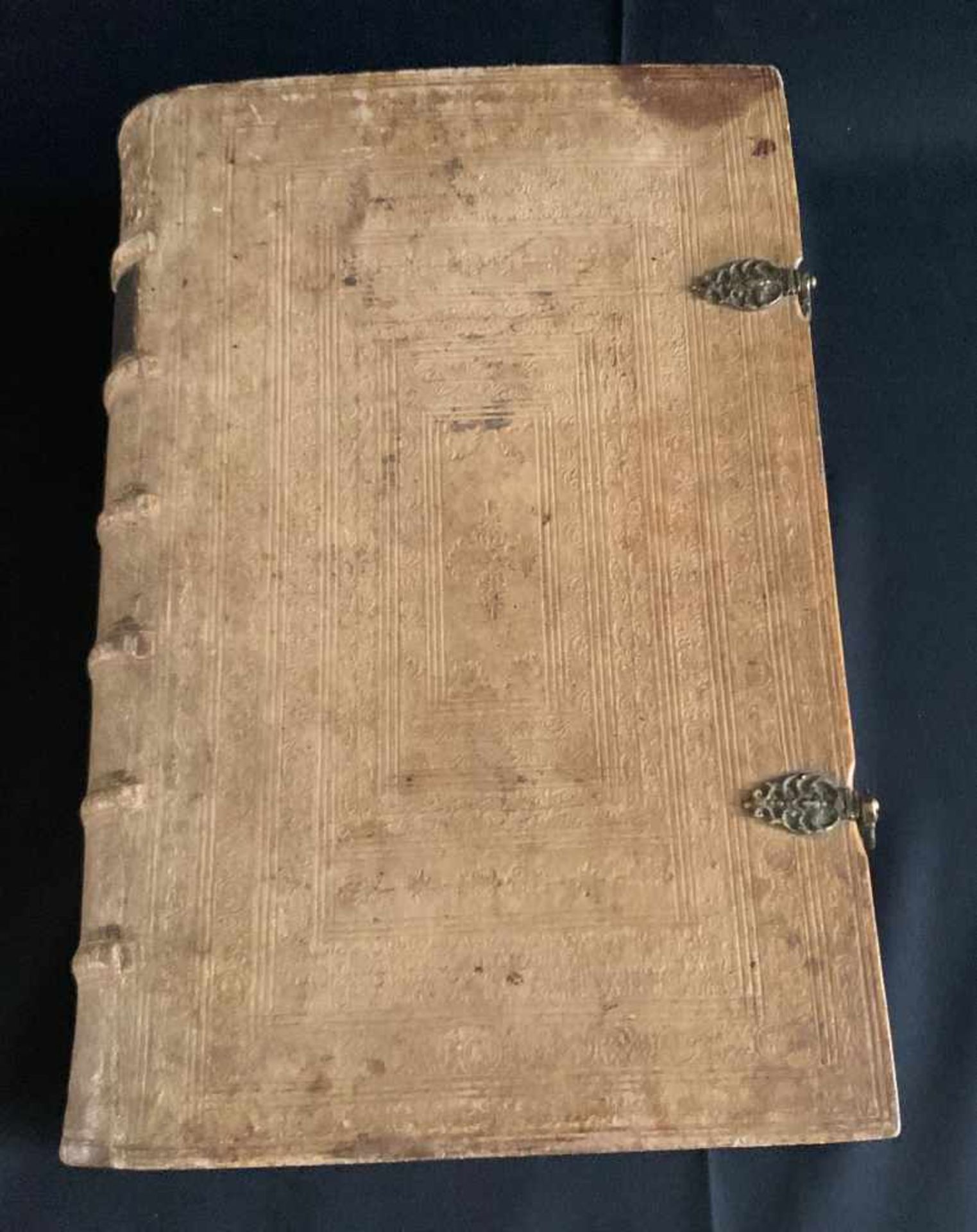 Katholische Bibel, Johann Joseph Fleischmann, Nürnberg 1763. Großformat, Ledereinband, Schließen, - Image 2 of 7