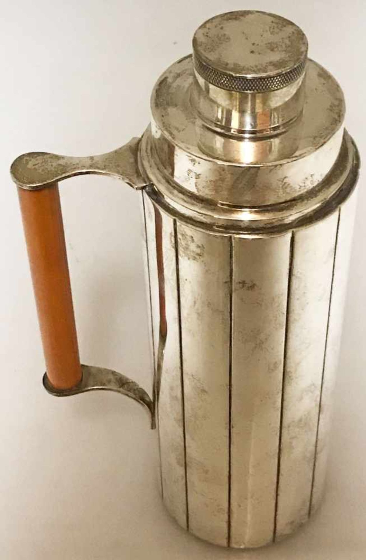 Art Deco Silber Shaker, amerikanisch, 925 Silber: Schmales rundes, mit Längskerben gearbeitets - Bild 3 aus 4