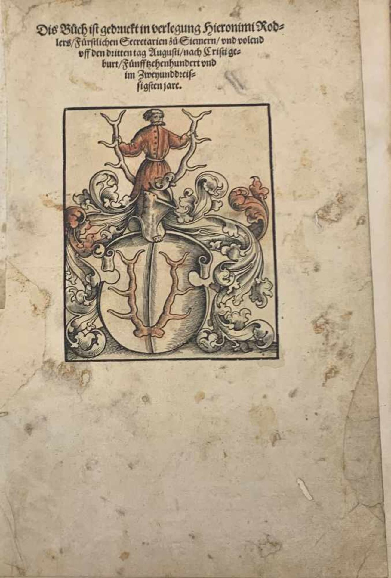 Thurnierbuch. Verlegung Hieronimi Rodlers, Fürstlichen Secretarien Zu Siemern (Simmern) 1532 - Bild 5 aus 8