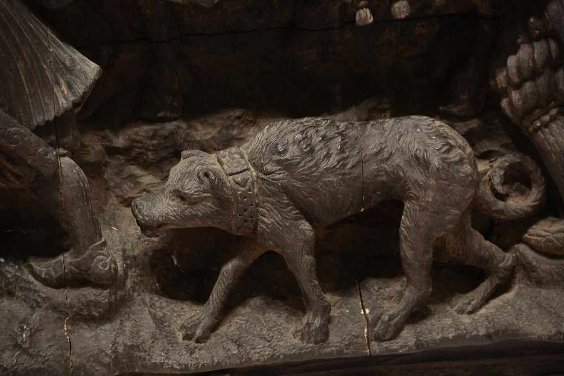 Sehr großes, monumentales Holzrelief, Kaiser Maximilian vor Wien, 19. Jh. oder früher: Der - Bild 5 aus 7