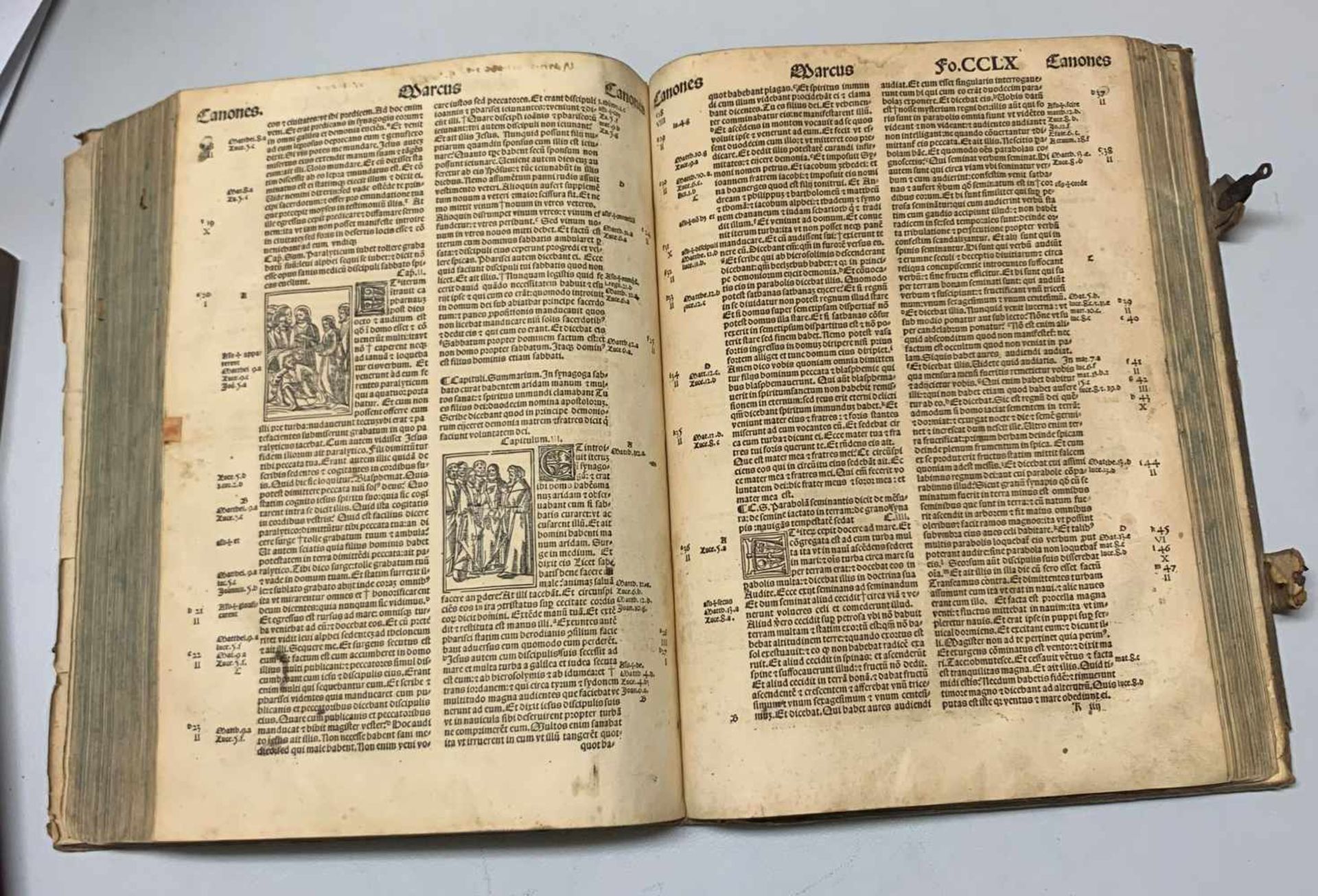 Bibel von 1519. Titel in rot u. schwarz. Holzschnitt monogrammiert: HSK (=Hansspringinsklee). - Image 6 of 9