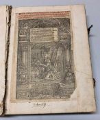 Bibel von 1519. Titel in rot u. schwarz. Holzschnitt monogrammiert: HSK (=Hansspringinsklee).