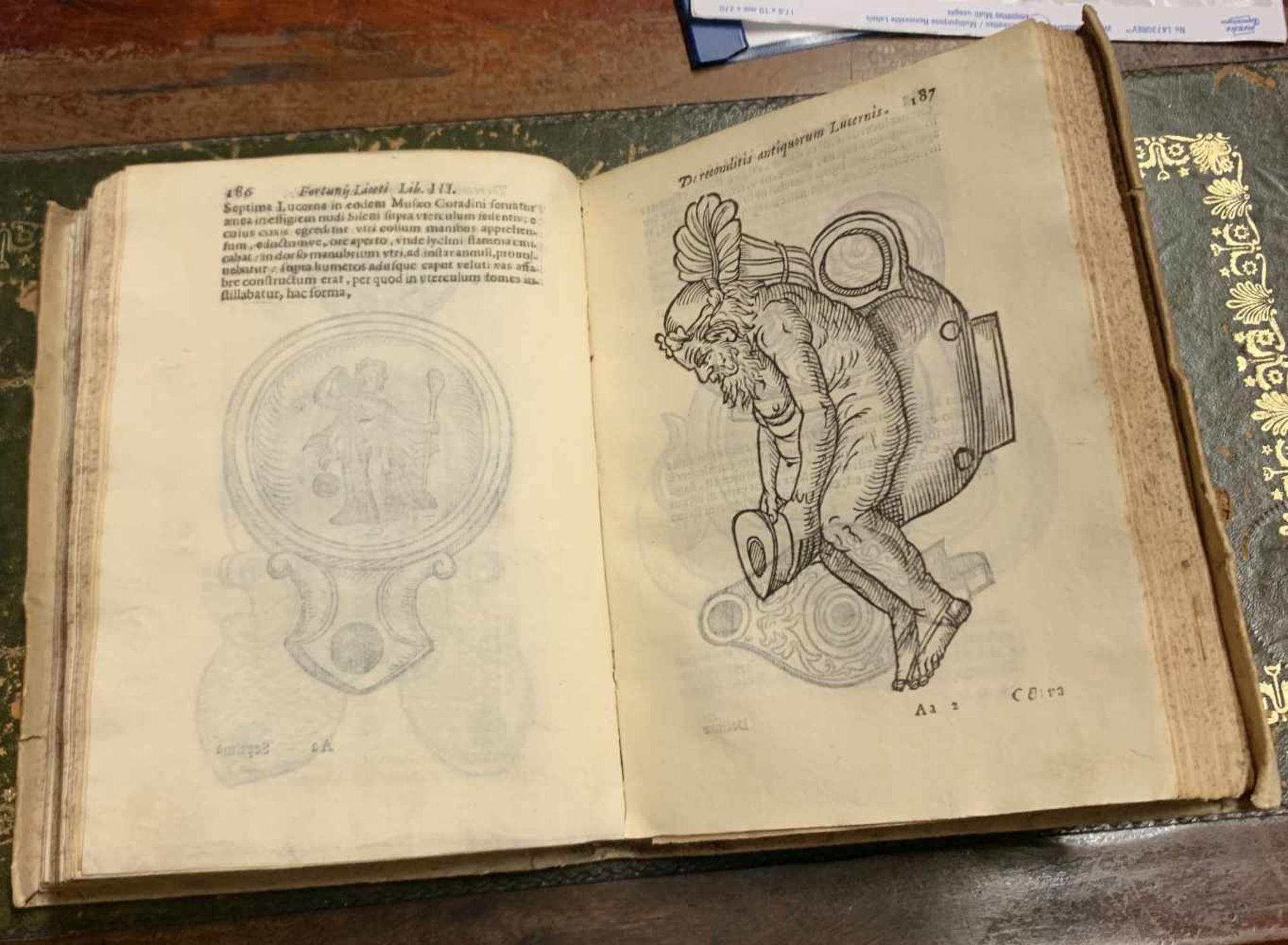 Fortunius, Licetus: De Lucernis antiqurum reconditis libb. quatuor, Venedig 1621 - Image 6 of 6