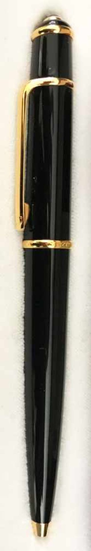 Cartier, 2 Schreiber: Kugelschreiber, schwarz mit gold, Nachfüllmine (Refill Ball point pen "L", - Bild 3 aus 4