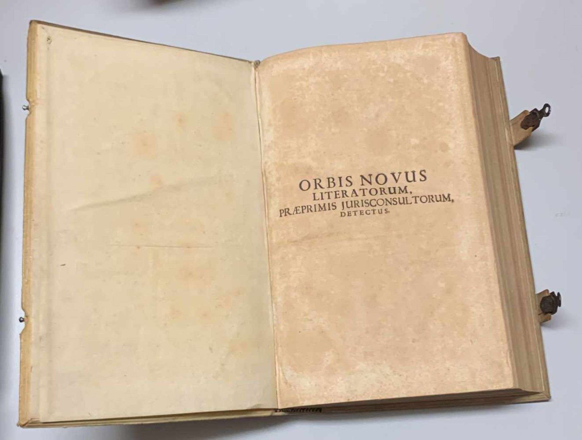 Christoph Ludwig: Orbis Novus Literatorum, Praeprimis, Jurisconsultorum, Detectus, Sive - Image 7 of 9