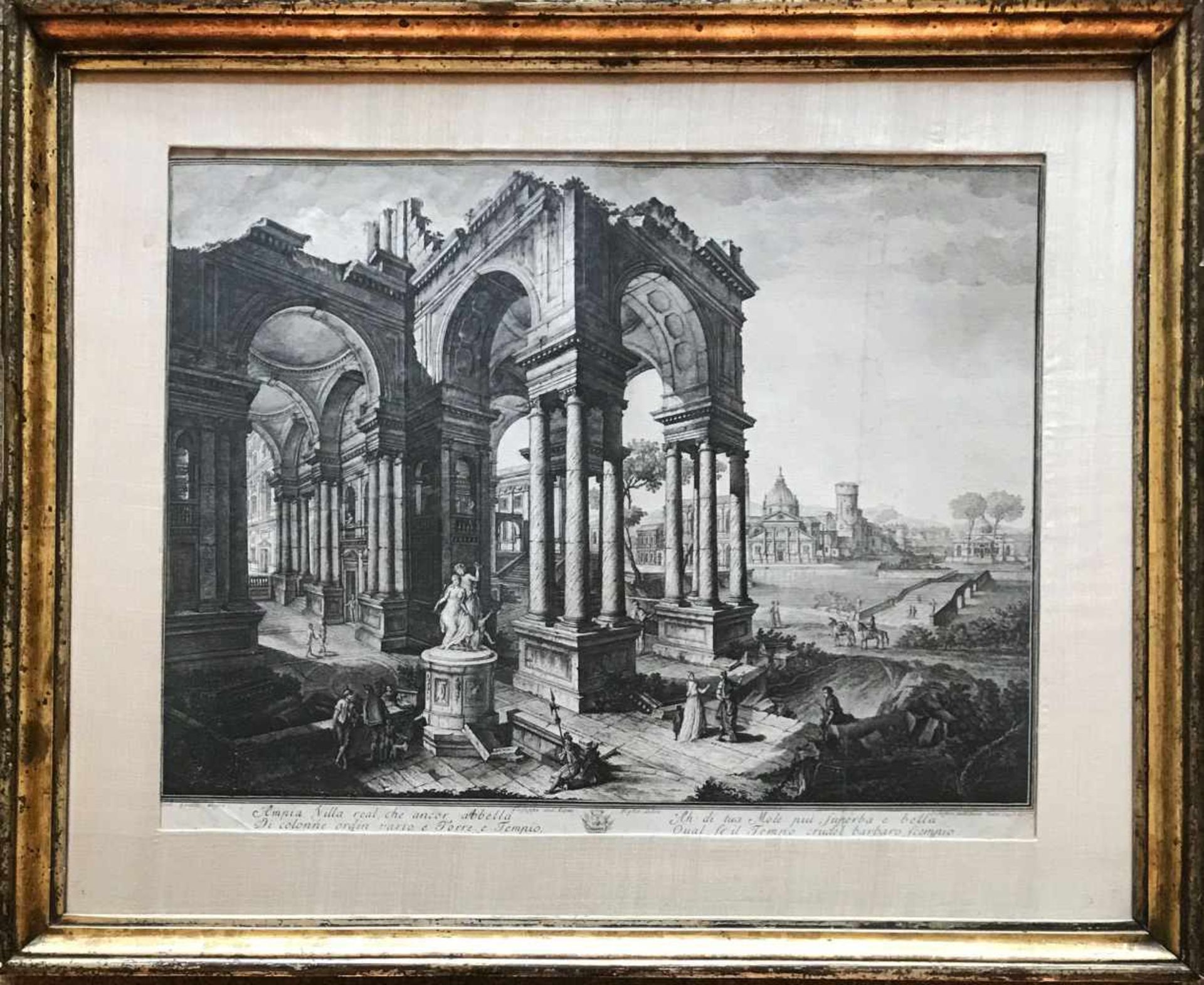 Konvolut 8 Graphiken: Giovanni Battista Piranesi (1720 Venedig - Rom 1778), zwei Radierungen: " - Bild 7 aus 9