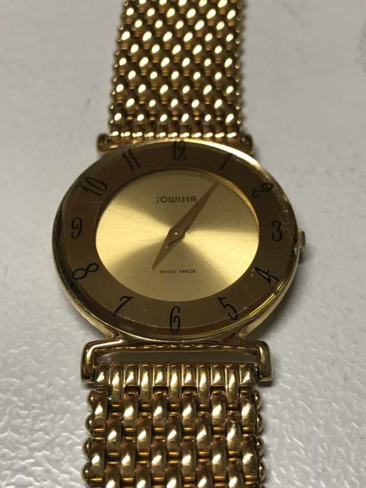 Großes Konvolut Jowissa Uhren, viele ungetragen: 5 Damenarmbanduhren mit Facetschliff und Golbändern - Bild 4 aus 5