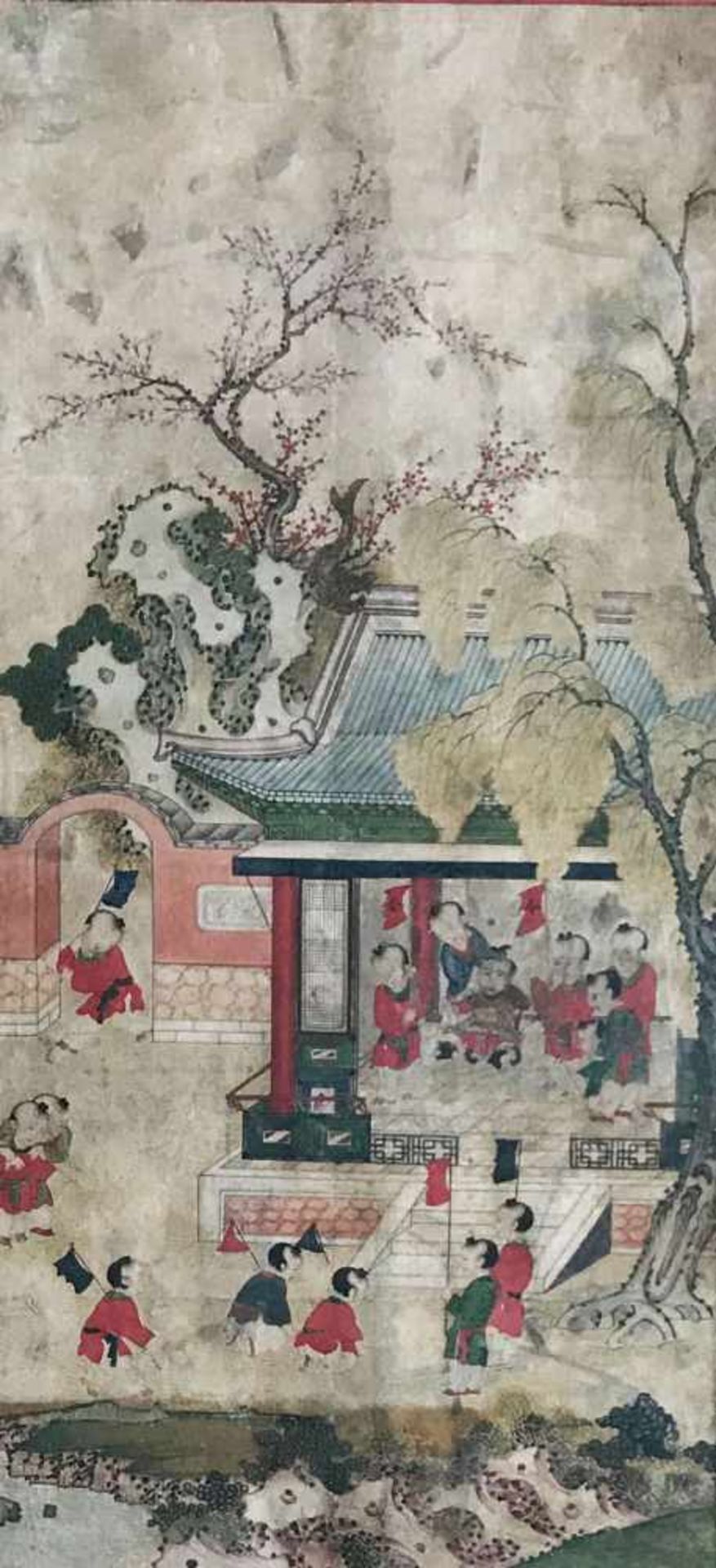 1 Satz Pae Ja Dong - Gemälde, Korea, mittlere Yi Dynastie (Ende 17. Jh). 6 x Gemälde auf Reispapier, - Bild 4 aus 7