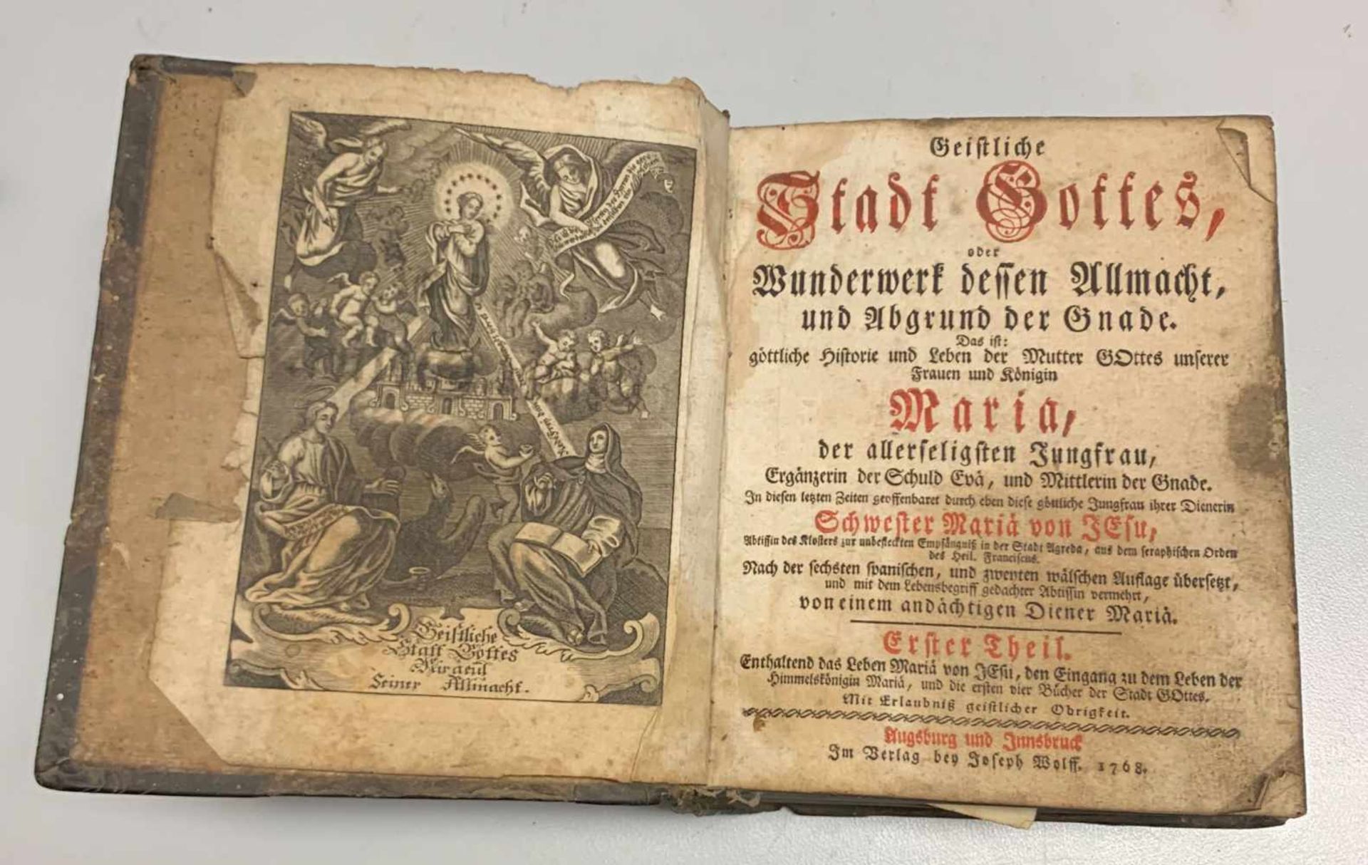 Maria de Jesus (1602 - 1665 ) Geistliche Stadt Gottes/ Mirackul Seiner Allmacht und Abgrund der - Bild 5 aus 5