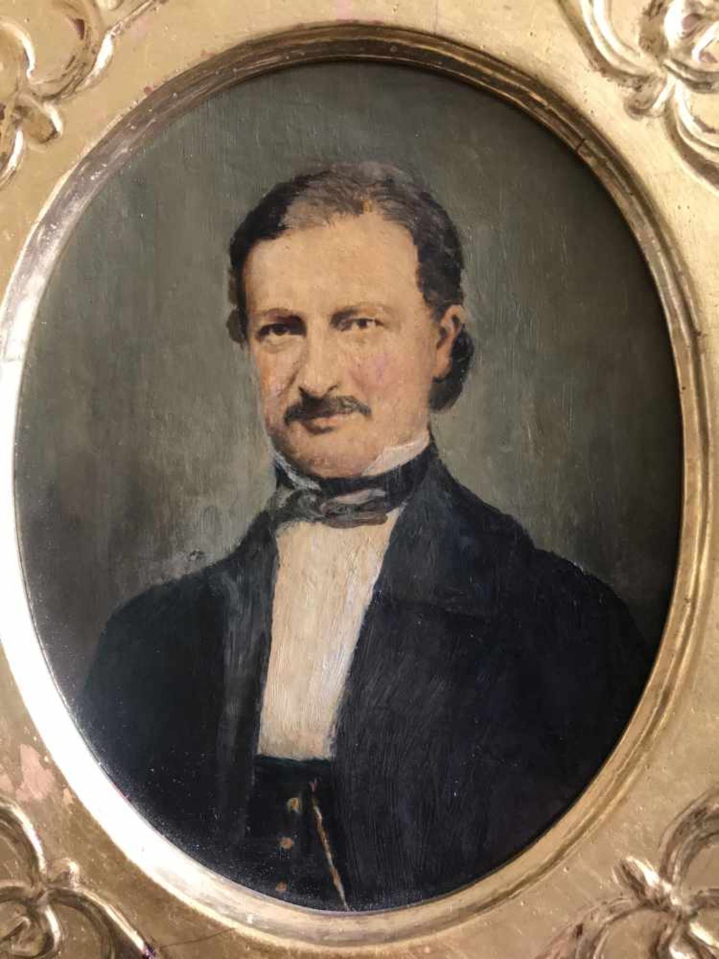 Unbekannter Künstler, 19. Jh., Portrait von Prof. Friedrich Wilhelm Scanzoni von Lichtenfels in - Bild 2 aus 3