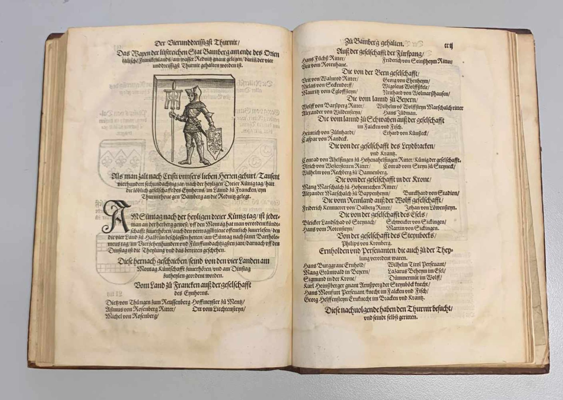 Thurnierbuch. Verlegung Hieronimi Rodlers, Fürstlichen Secretarien Zu Siemern (Simmern) 1532 - Bild 4 aus 8