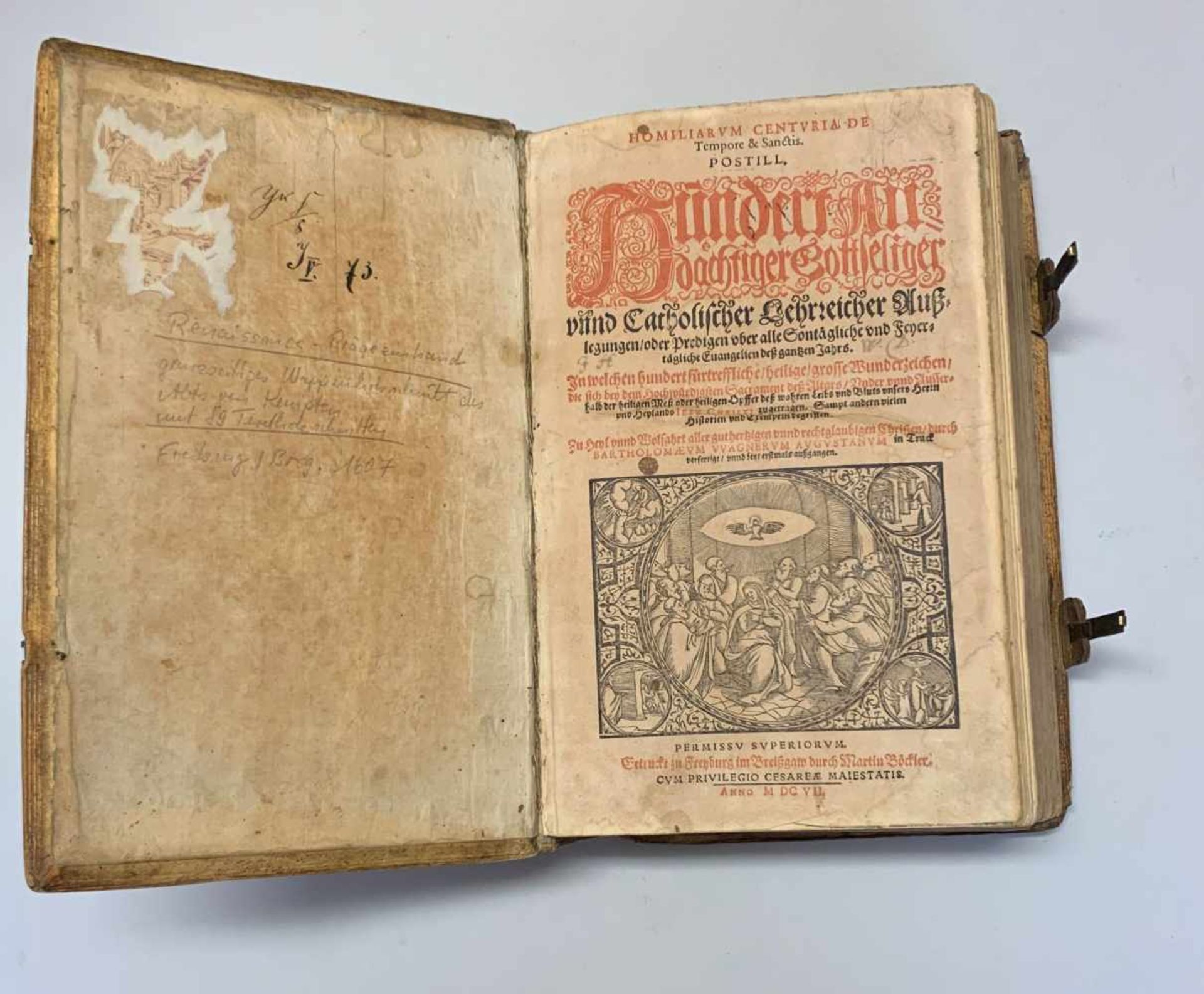 Bartholomaeus Wagner: Homiliarum centuria[m] de tempore & sanctis, postill. = Hundert Alldächtiger - Bild 5 aus 8