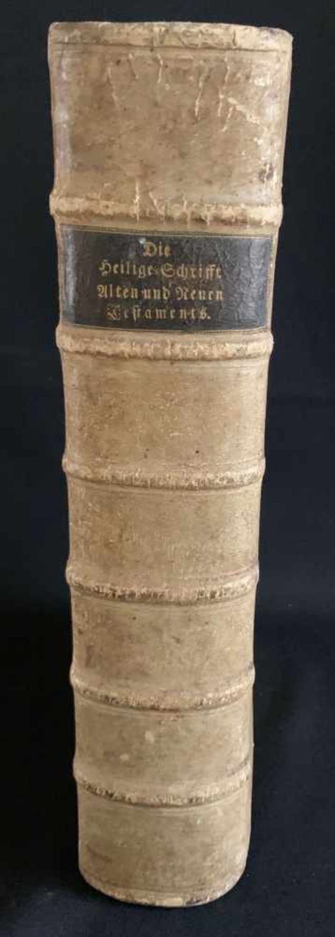 Katholische Bibel, Johann Joseph Fleischmann, Nürnberg 1763. Großformat, Ledereinband, Schließen, - Bild 3 aus 7