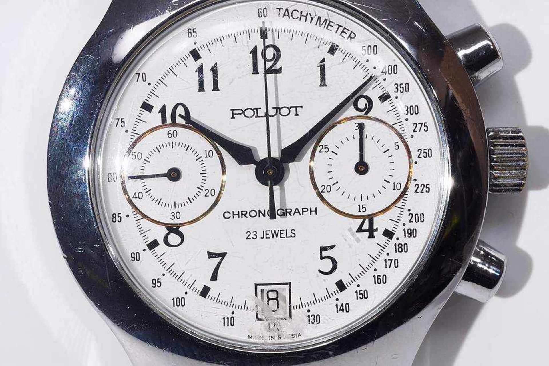 POLJOT Armbanduhr Chronograph. - Image 3 of 6