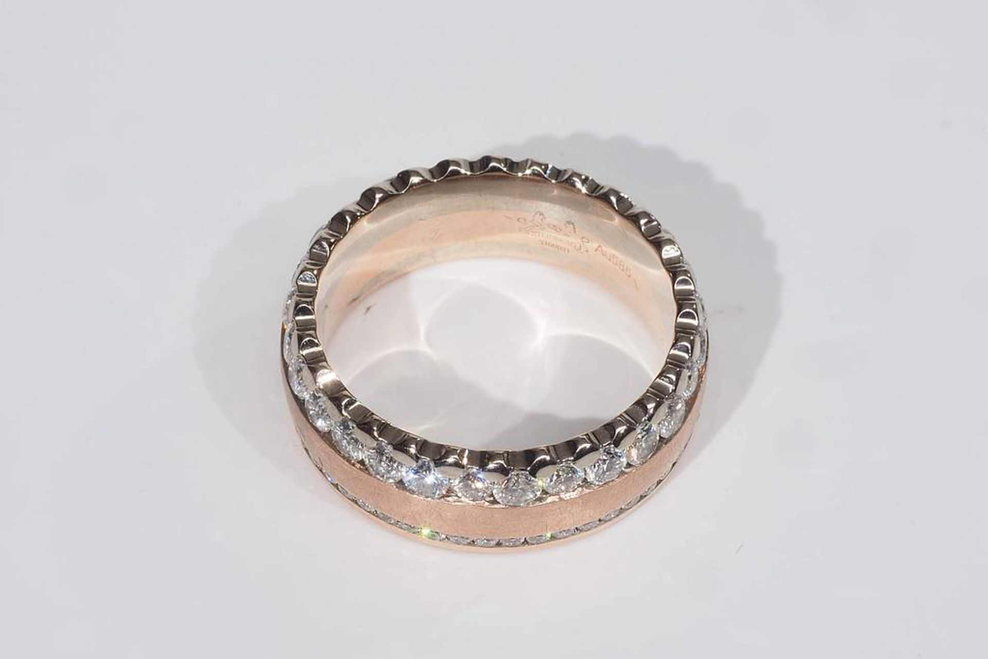 Memoire-Ring mit Brillanten von STEINBERG in sehr guter Qualität. < - Image 3 of 7