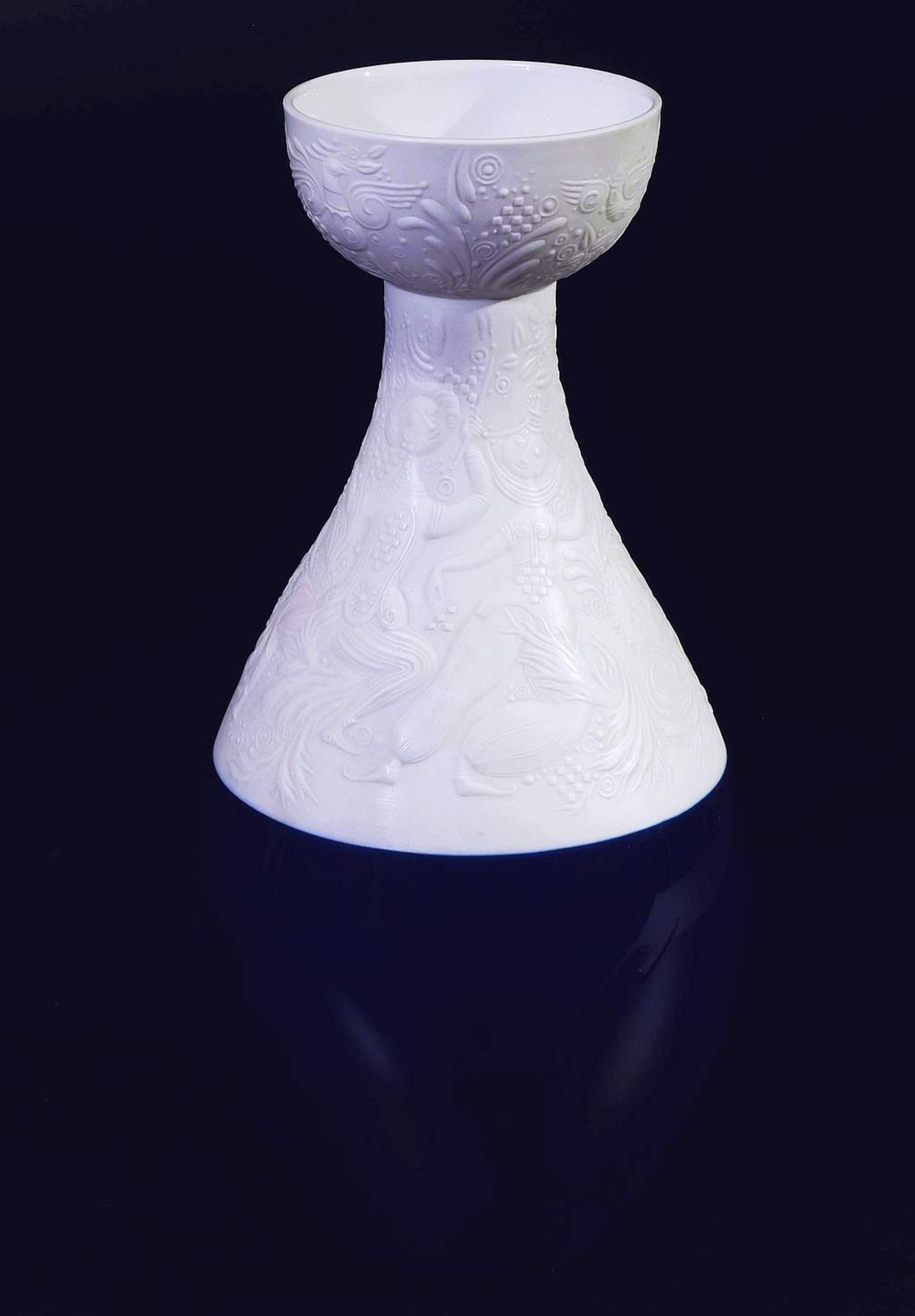 Rosenthal Vase " Zauberflöte Sarastro". < - Bild 2 aus 7