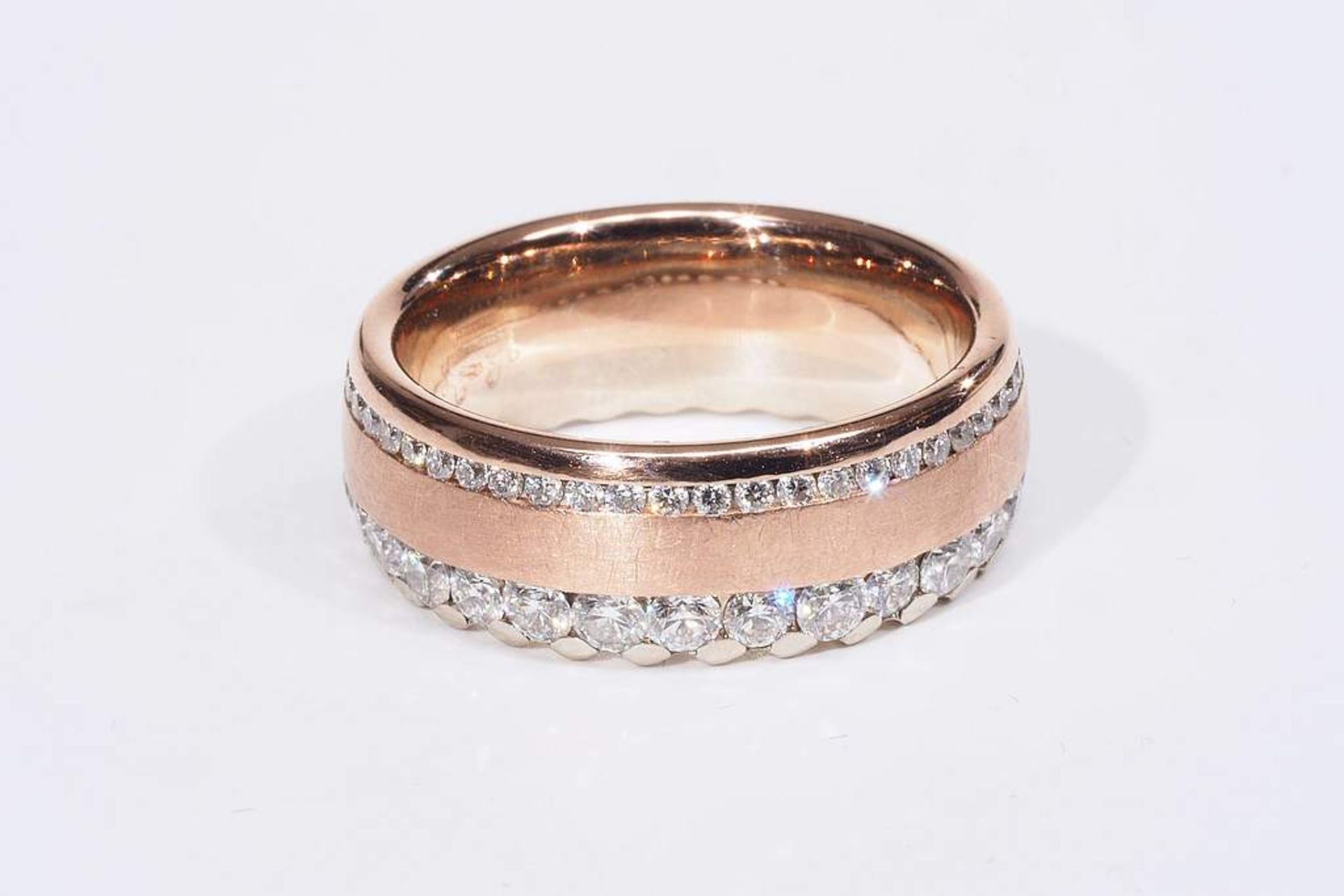 Memoire-Ring mit Brillanten von STEINBERG in sehr guter Qualität. < - Image 4 of 7