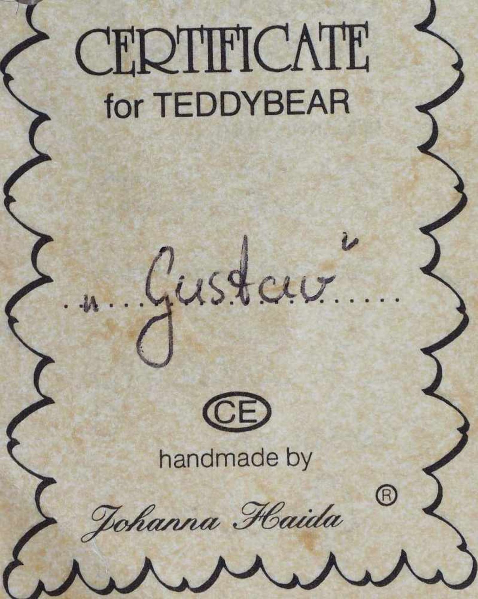 Teddybär "Gustav" und "Festivalbär 97" Johanna Haida. Thüringen/Sonneberg. Teddybär "Gustav" und " - Bild 7 aus 8