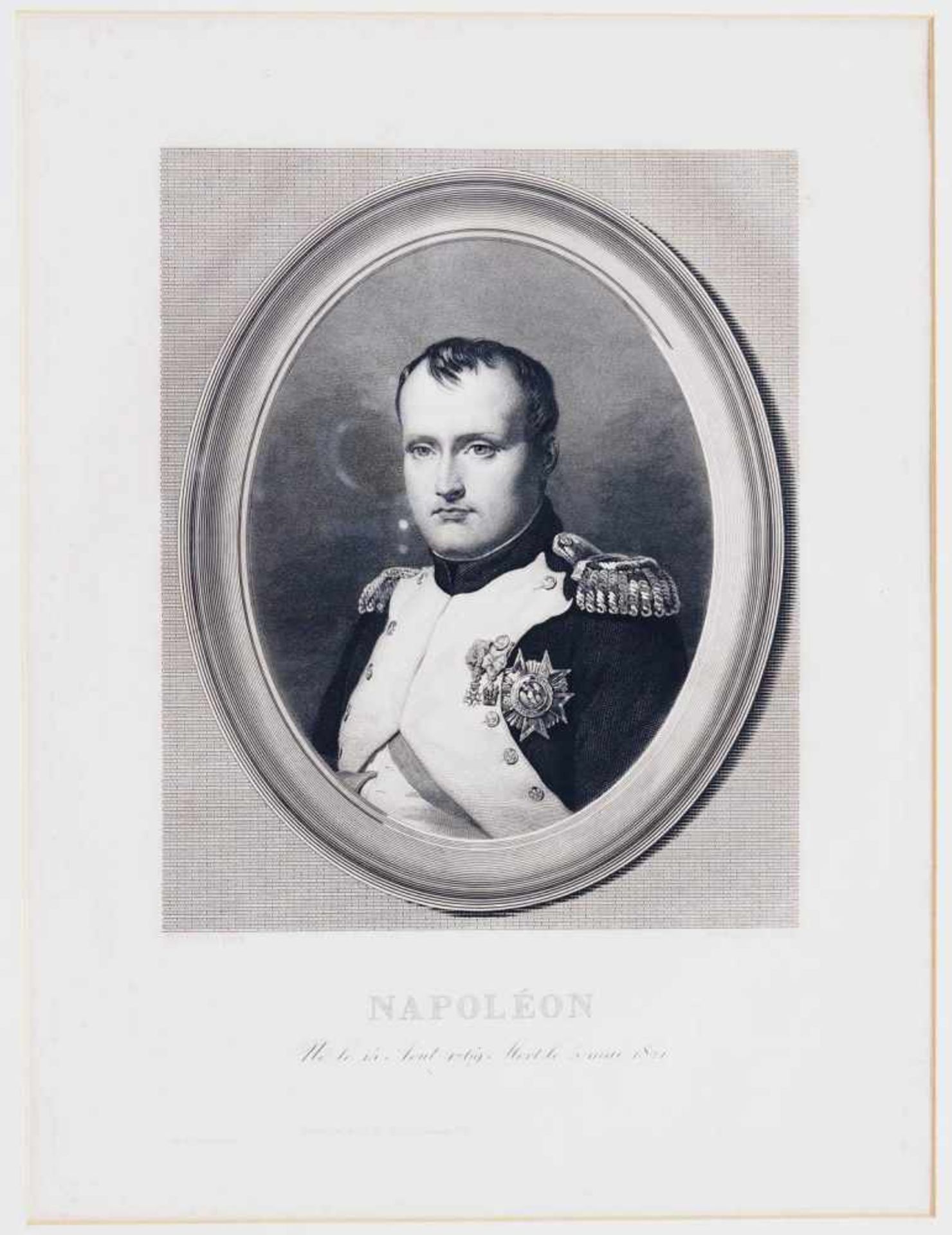 Portrait Napoleon I., im Halbprofil. Portait Napoleon I., im Halbprofil, "Néle 15 Aout 1769 Mort - Bild 2 aus 5