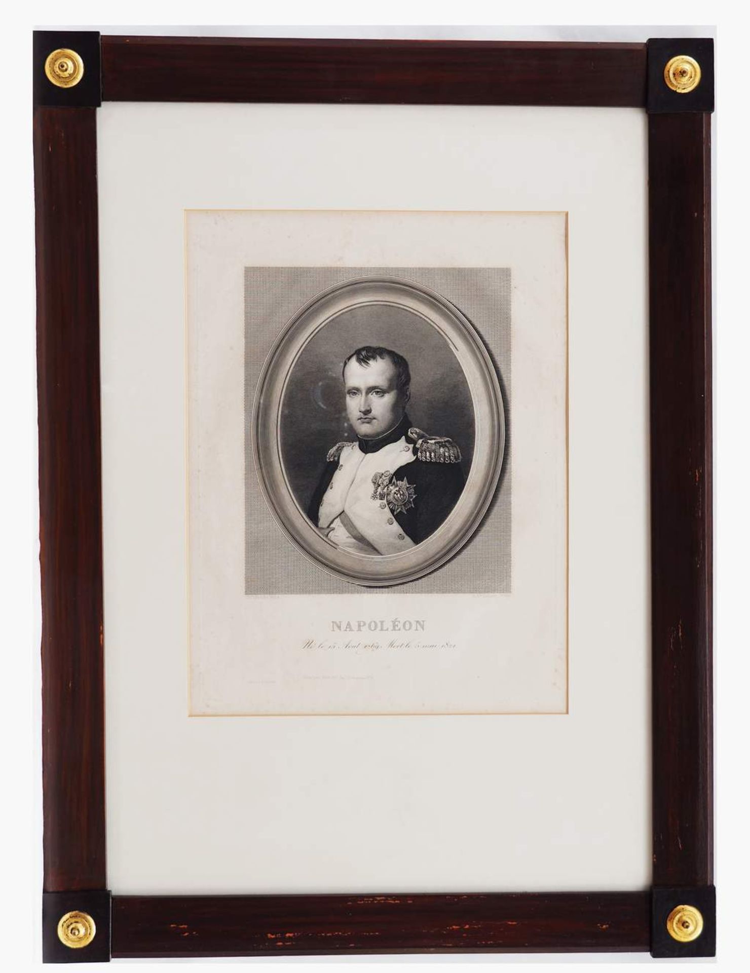 Portrait Napoleon I., im Halbprofil. Portait Napoleon I., im Halbprofil, "Néle 15 Aout 1769 Mort - Bild 3 aus 5
