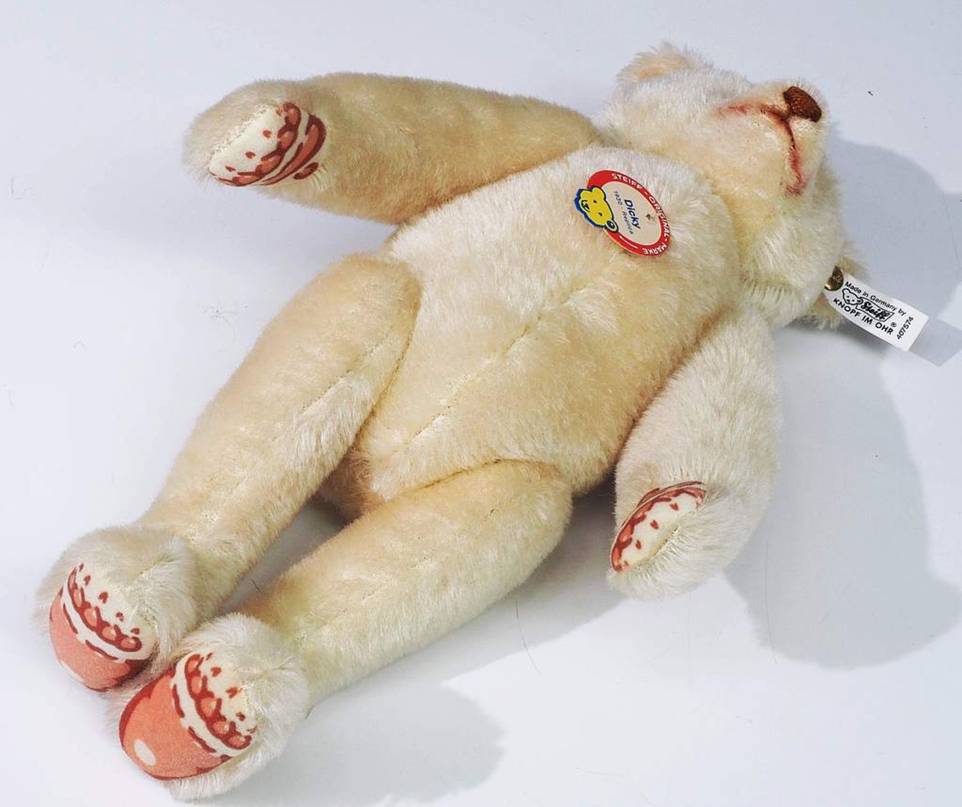 Drei Teddy-Bären. Origonal STEIFF. Drei Teddy-Bären. Original STEIFF., alle unbespielt. 1) Paar 1909 - Bild 4 aus 7