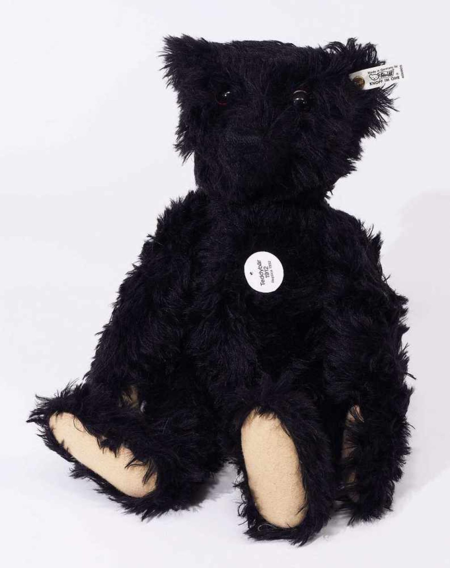 STEIFF Original Teddybär 1912, schwarz 40, Nr. 02874, Replik von 1992.STEIFF Original Teddybär 1912, - Bild 3 aus 9