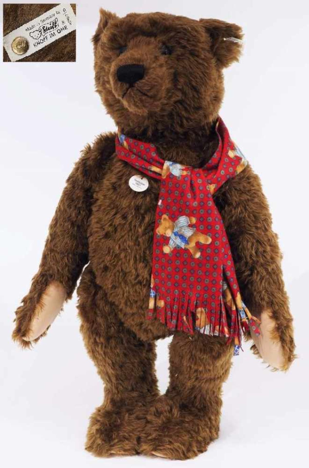 Großer STEIFF Original Teddybär Nr. 04034, 1993, Replik von 1907. Großer STEIFF Original Teddybär
