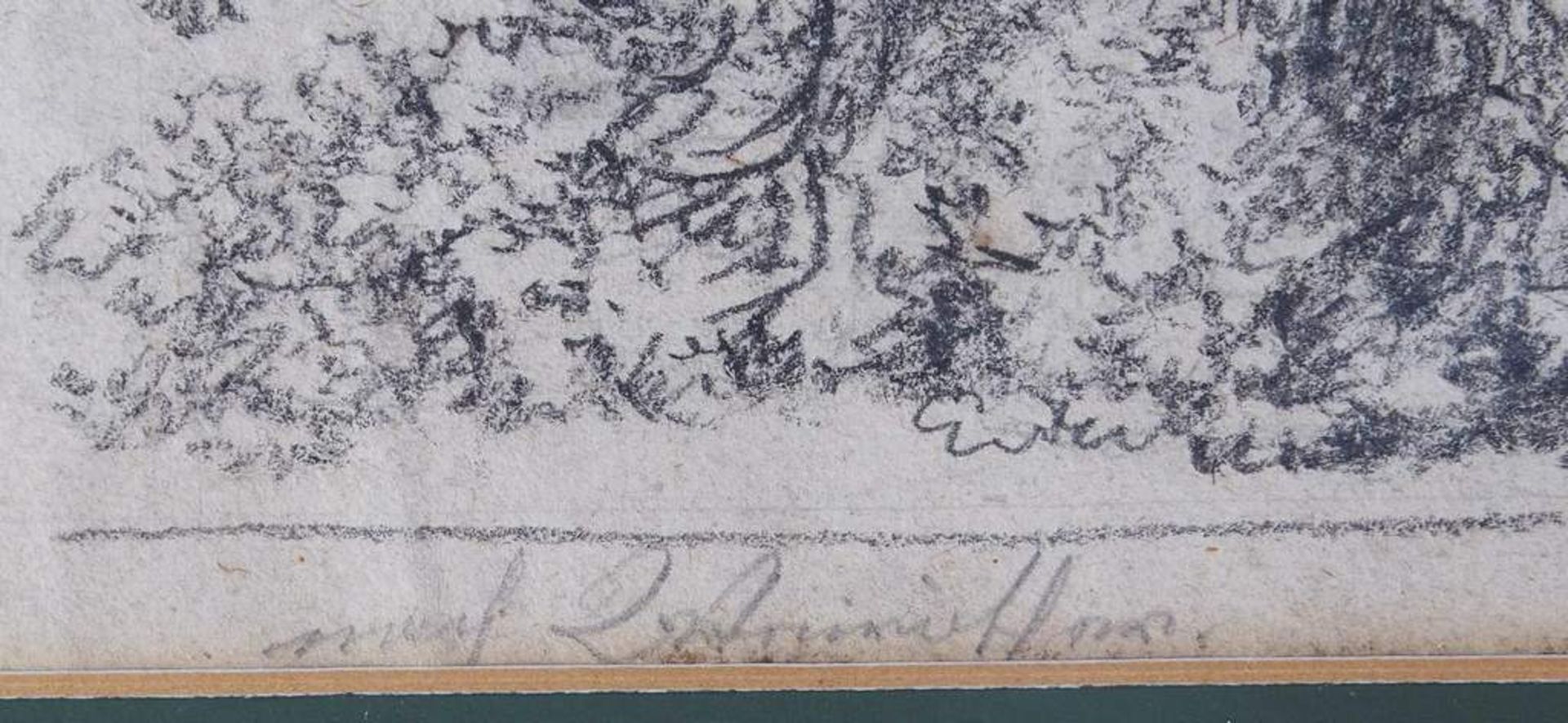 Paar Biedermeier-Handzeichnungen, datiert 1818. - Image 6 of 6