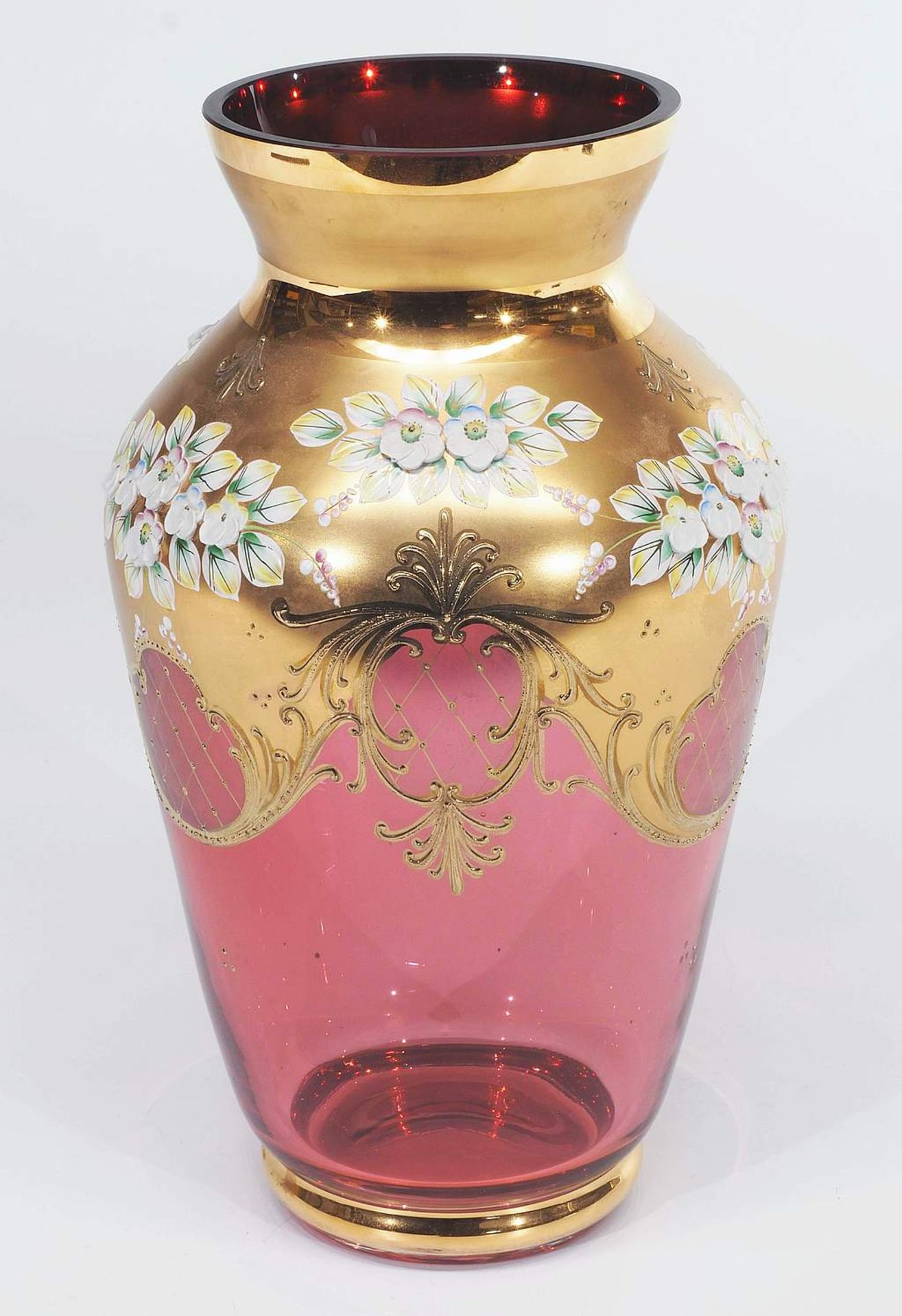 Dekorative Vase, Böhmen, 20. Jahrhundert. - Bild 3 aus 5